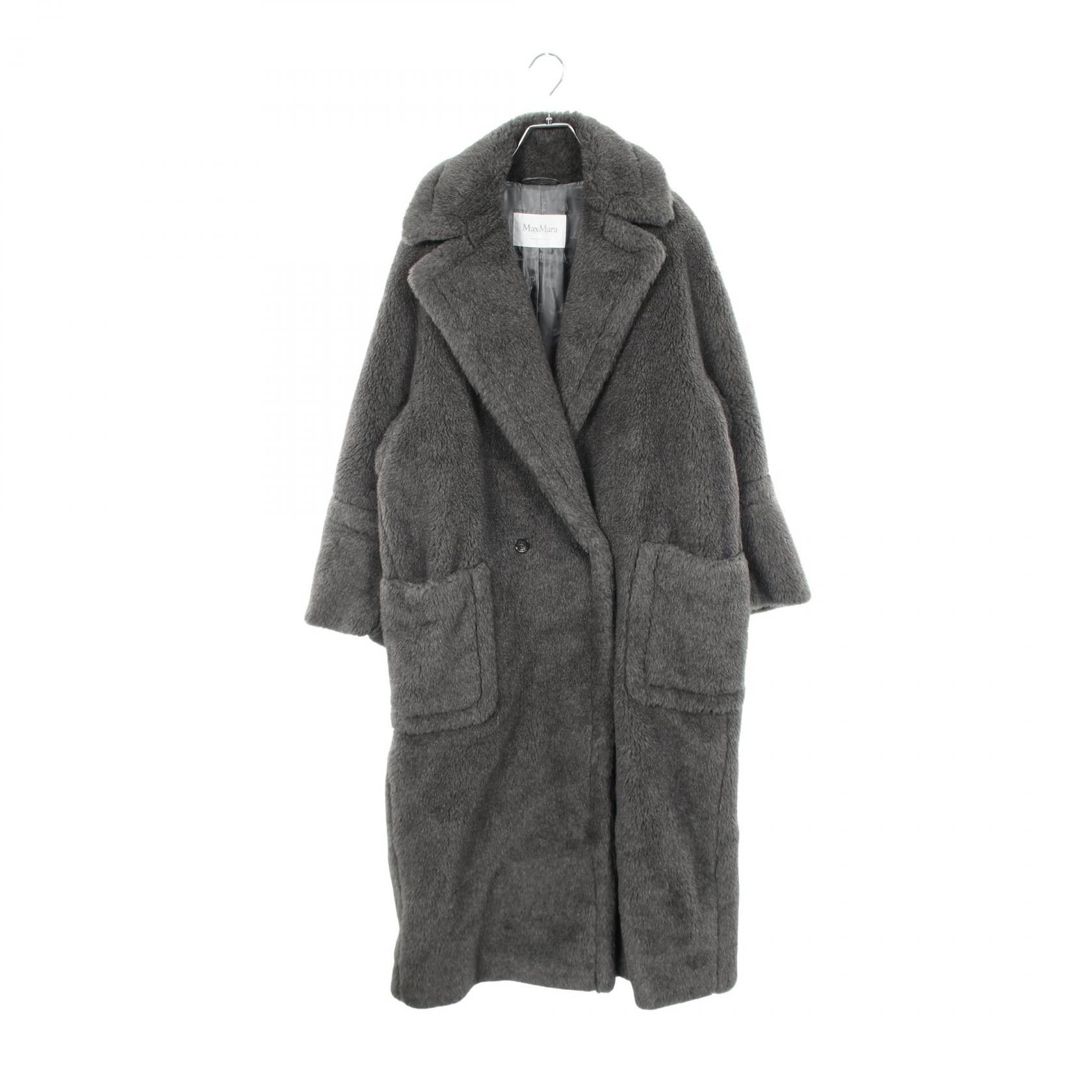 Max Mara Max Mara Max Mara Cadiac Teddy Bear Wool Alpaca Coat Textile Outerwear 24210163136 DUTY FREE for USA Size ONE SIZE - 1 Thumbnail