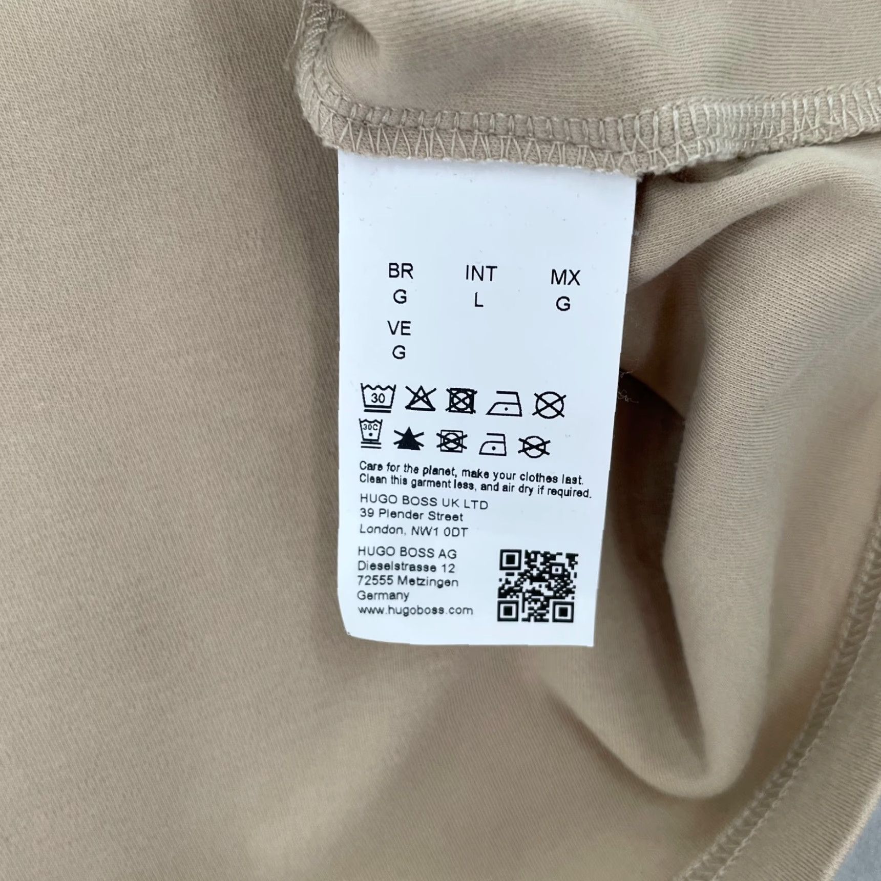 Hugo Boss HUGO BOSS Shirt Polo Adult Large Brown Tan Short Sleeve Casual Modern Preston Mens L Slim Size US L / EU 52-54 / 3 - 6 Thumbnail