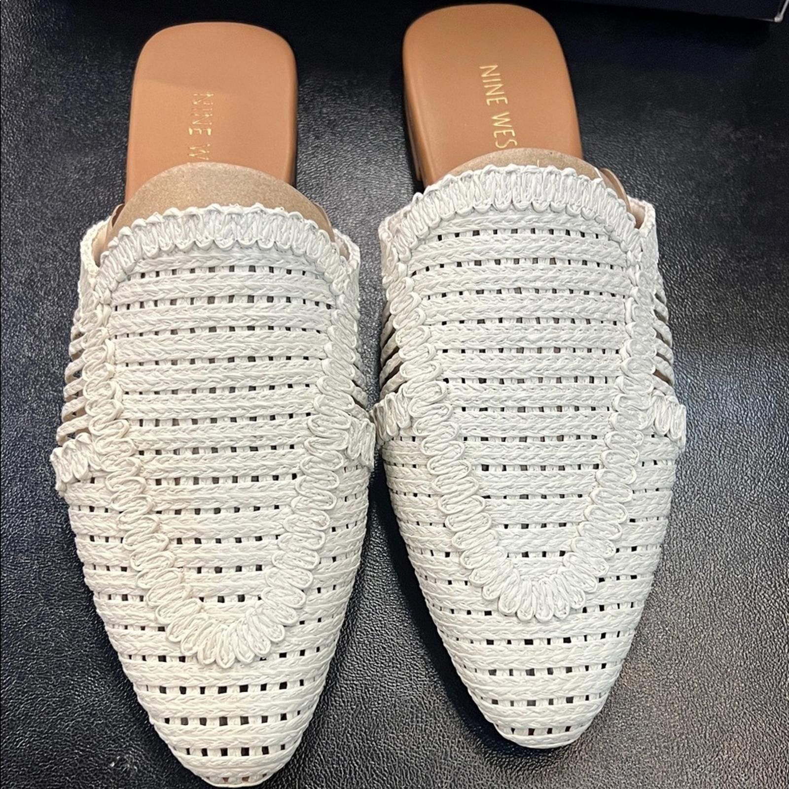 Nine West Nine West Cream Woven Men's Loafers Size US 9.5 / EU 42-43 - 4 Thumbnail