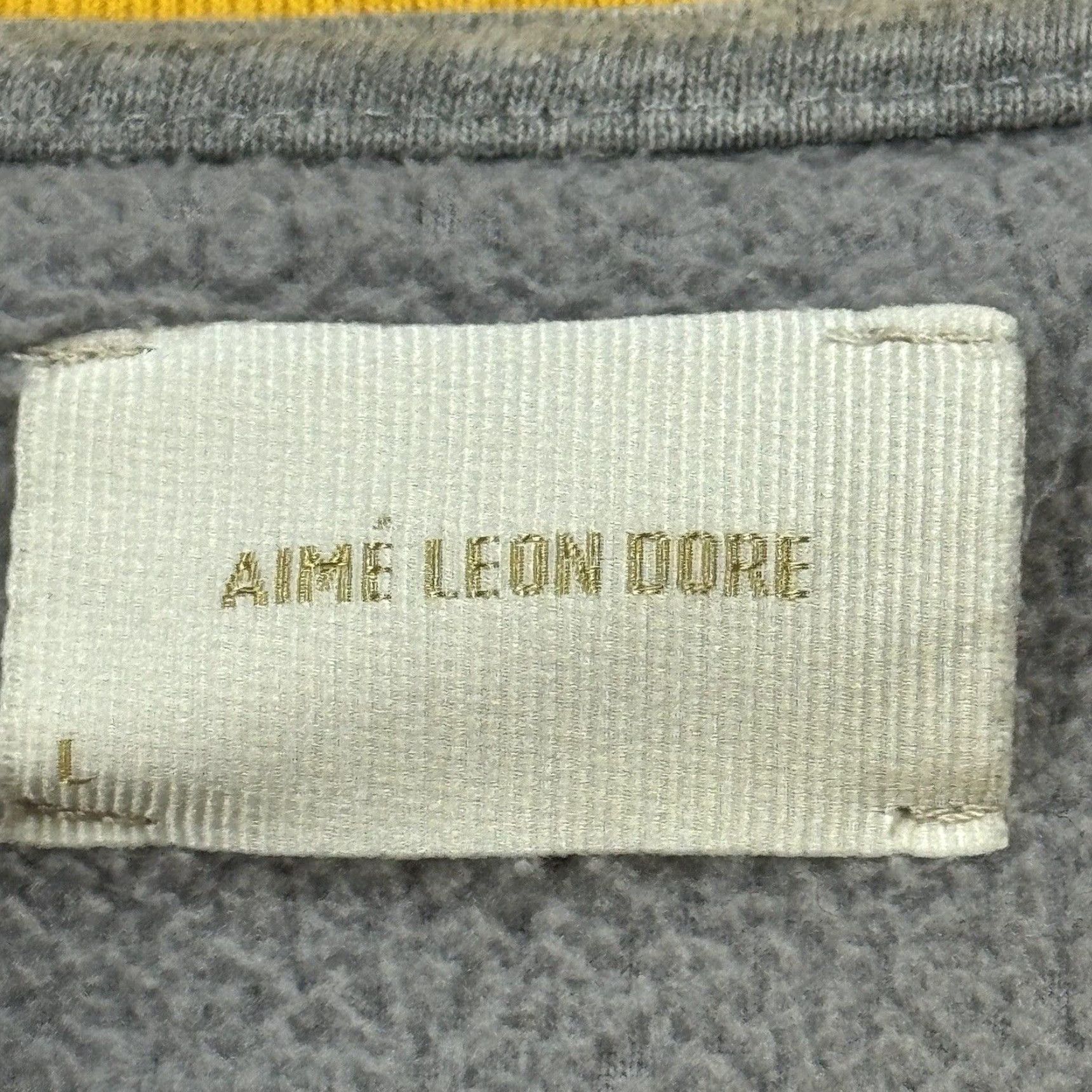 Aime Leon Dore AIME LEON DORE COLORBLOCK PULLOVER SWEATER MENS LARGE L EMBROIDERED FLEECE STREETWEAR Size US L / EU 52-54 / 3 - 4 Thumbnail