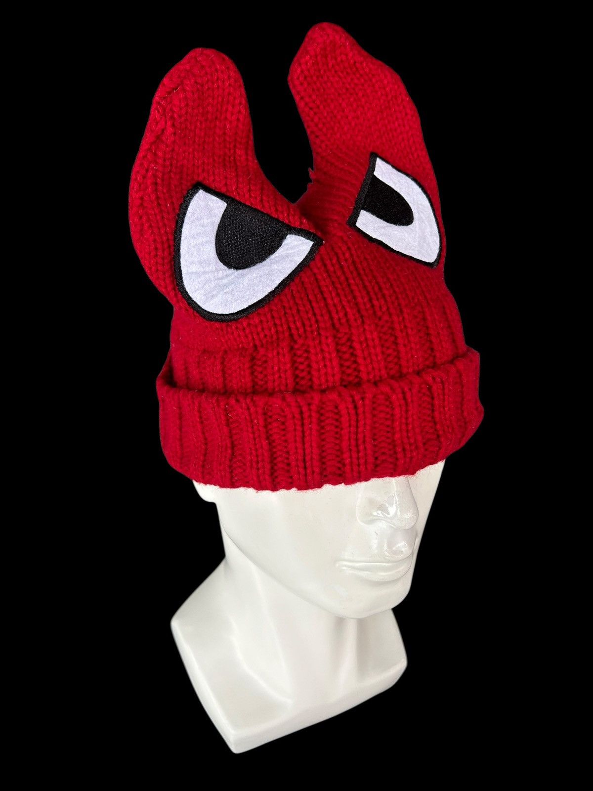Japanese Brand × Kapital × Vintage Devil Horn Knitted Rare Beanie Hats ☠️☠️ Size ONE SIZE - 2 Thumbnail