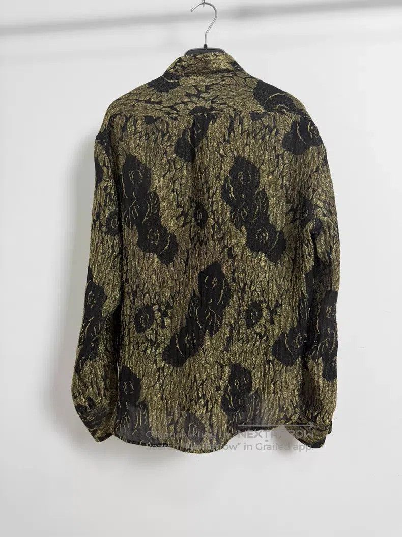 Saint Laurent Paris Saint Laurent Paris Size 39 Black and Gold Rose Metallic T Size US M / EU 48-50 / 2 - 2 Thumbnail