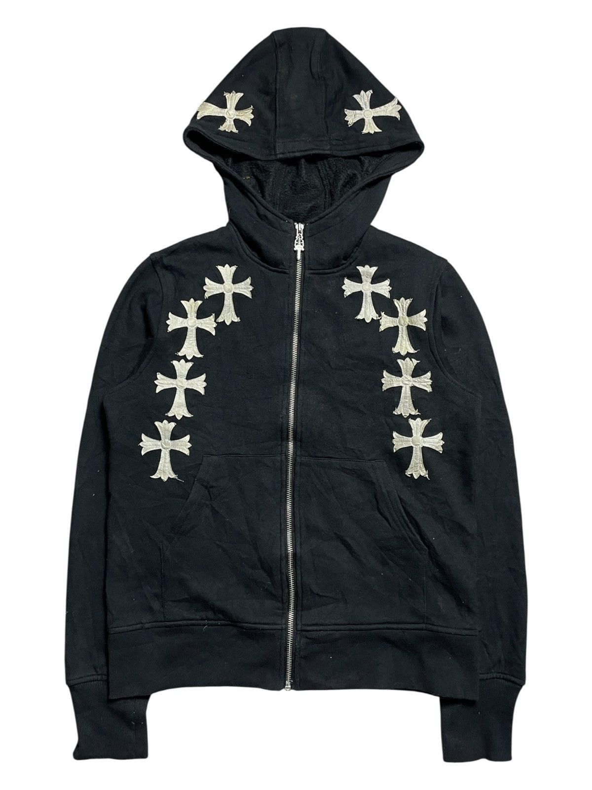 2000’s Body Maker - Chrome Heart Style Zip Hoodie