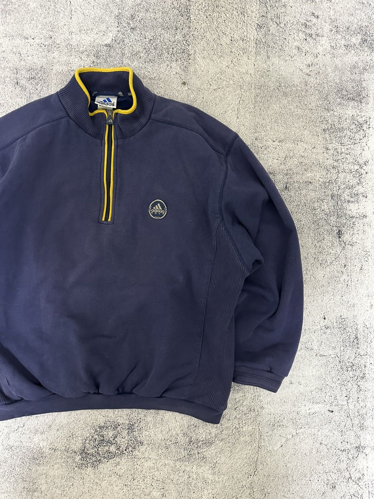 Adidas Vintage Adidas Golf 1/4 Zip Sweatshirt Logo Blue Size US L / EU 52-54 / 3 - 4 Thumbnail