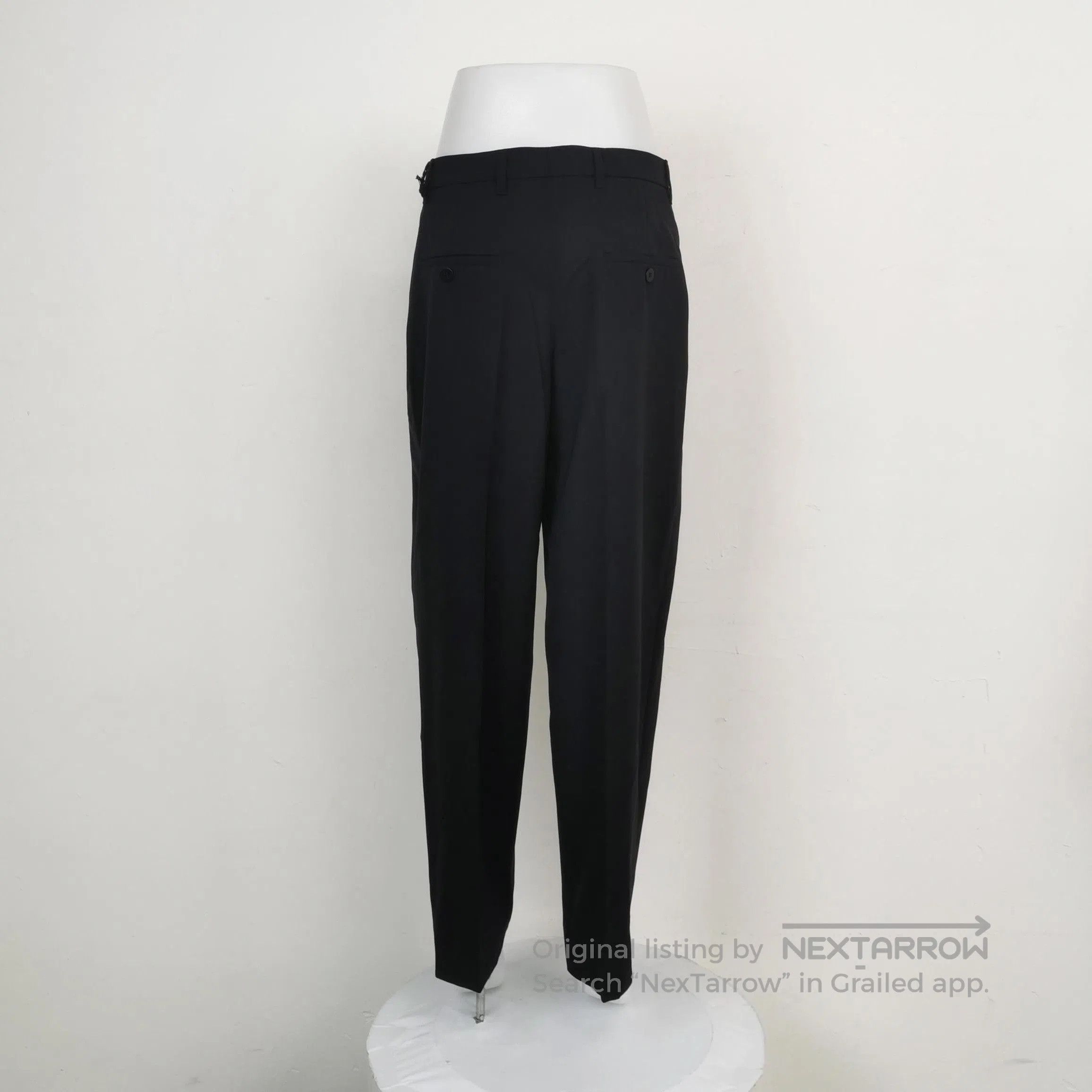 Prada Prada Black Wool Trousers Size 4. Size 39" - 2 Thumbnail