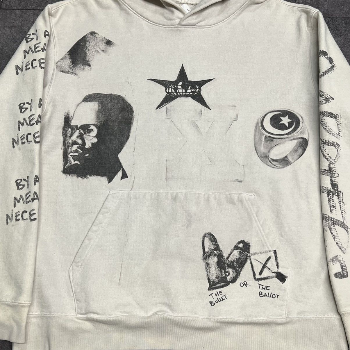 Barriers Barriers Worldwide Malcom X Restricted Hoodie Cream Size US L / EU 52-54 / 3 - 3 Thumbnail