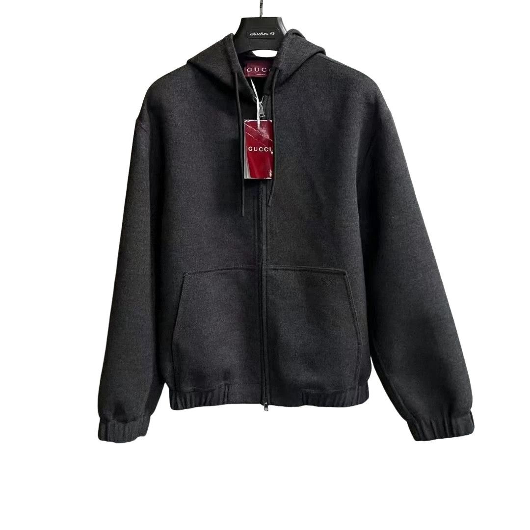 Gucci Gucci Embroidered Wool Zip Hoodie Size 46 Size US S / EU 44-46 / 1 - 1 Thumbnail