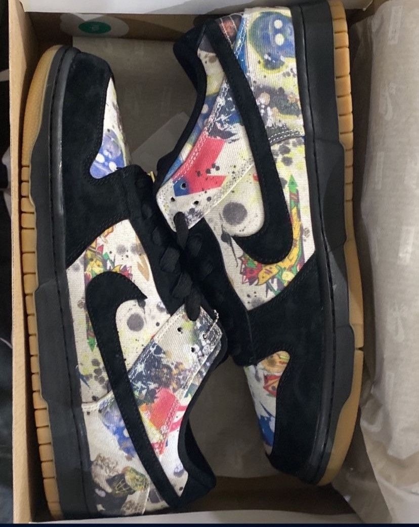 Nike × Supreme Dunk low Rammellzee Size US 13 / EU 46 - 2 Thumbnail