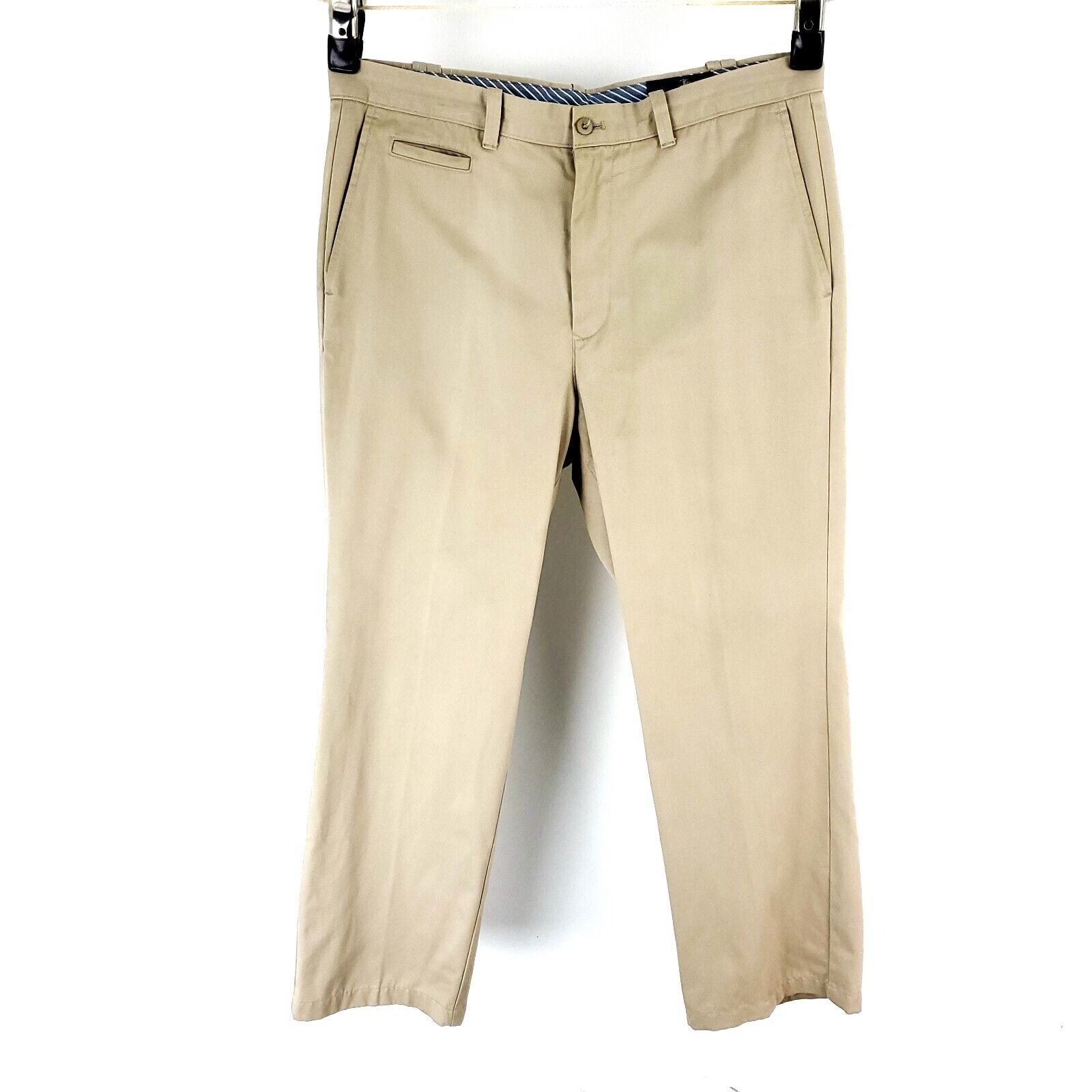 Hart Schaffner Marx Hart Schaffner Marx Cotton Chino Pants 36/30 Tan Flat Front Size US 36 / EU 52 - 4 Thumbnail