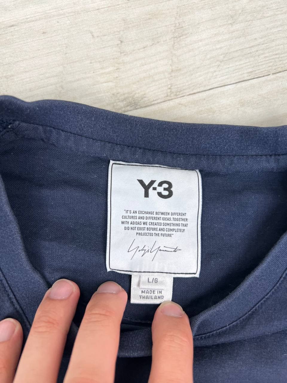 Adidas Adidas Y-3 Yohji Yamamoto Big Logo T Shirt Size US L / EU 52-54 / 3 - 5 Thumbnail