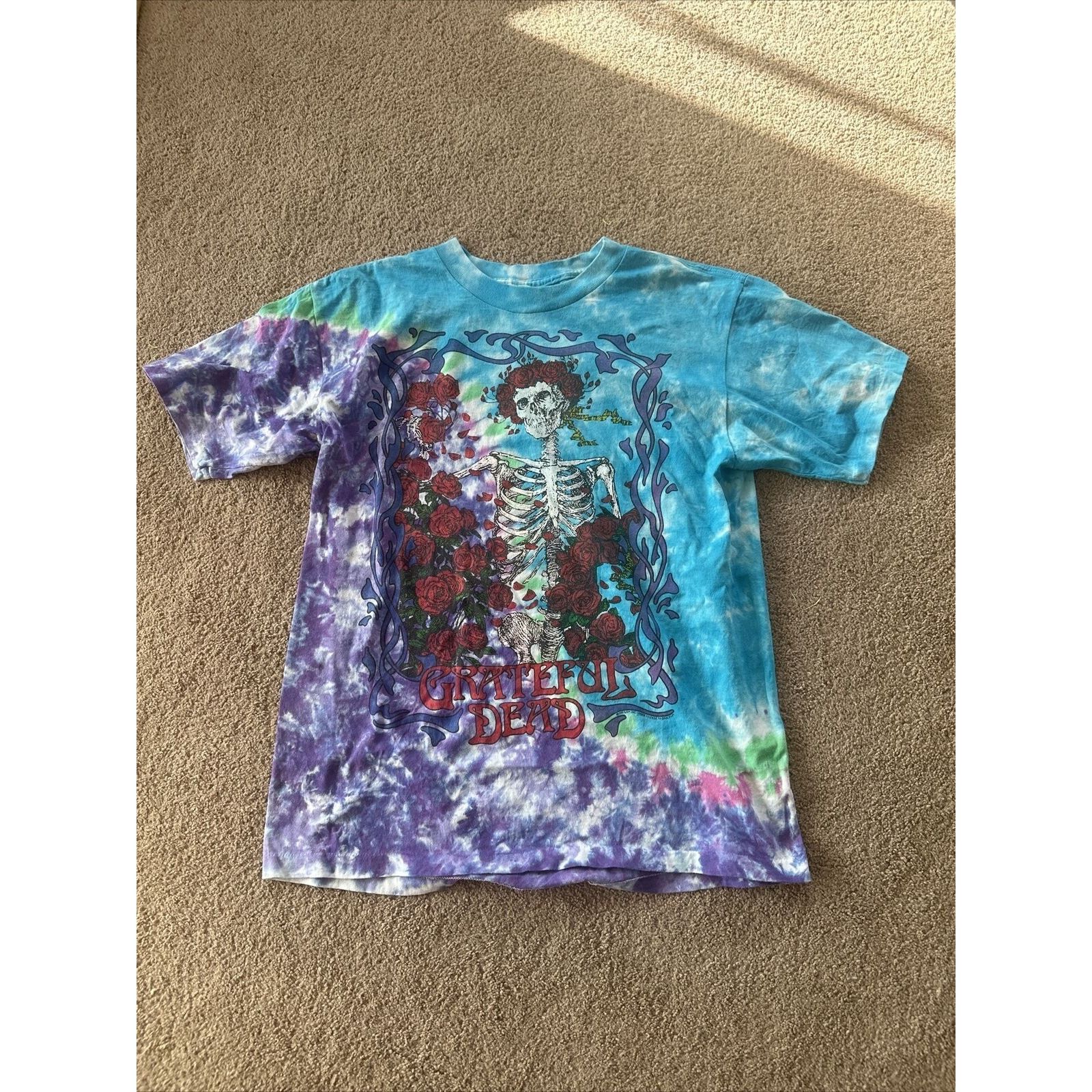 Grateful Dead 1990 - Grateful Dead Vintage Tie Dye Tee Liquid blue - XL Size US XL / EU 56 / 4 - 1 Thumbnail