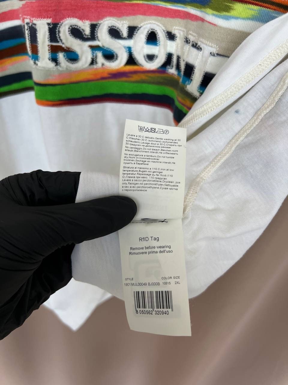 Missoni Missoni Embroidered Logo T-Shirt Mens Size XXL/XL White Size US XXL / EU 58 / 5 - 13 Thumbnail