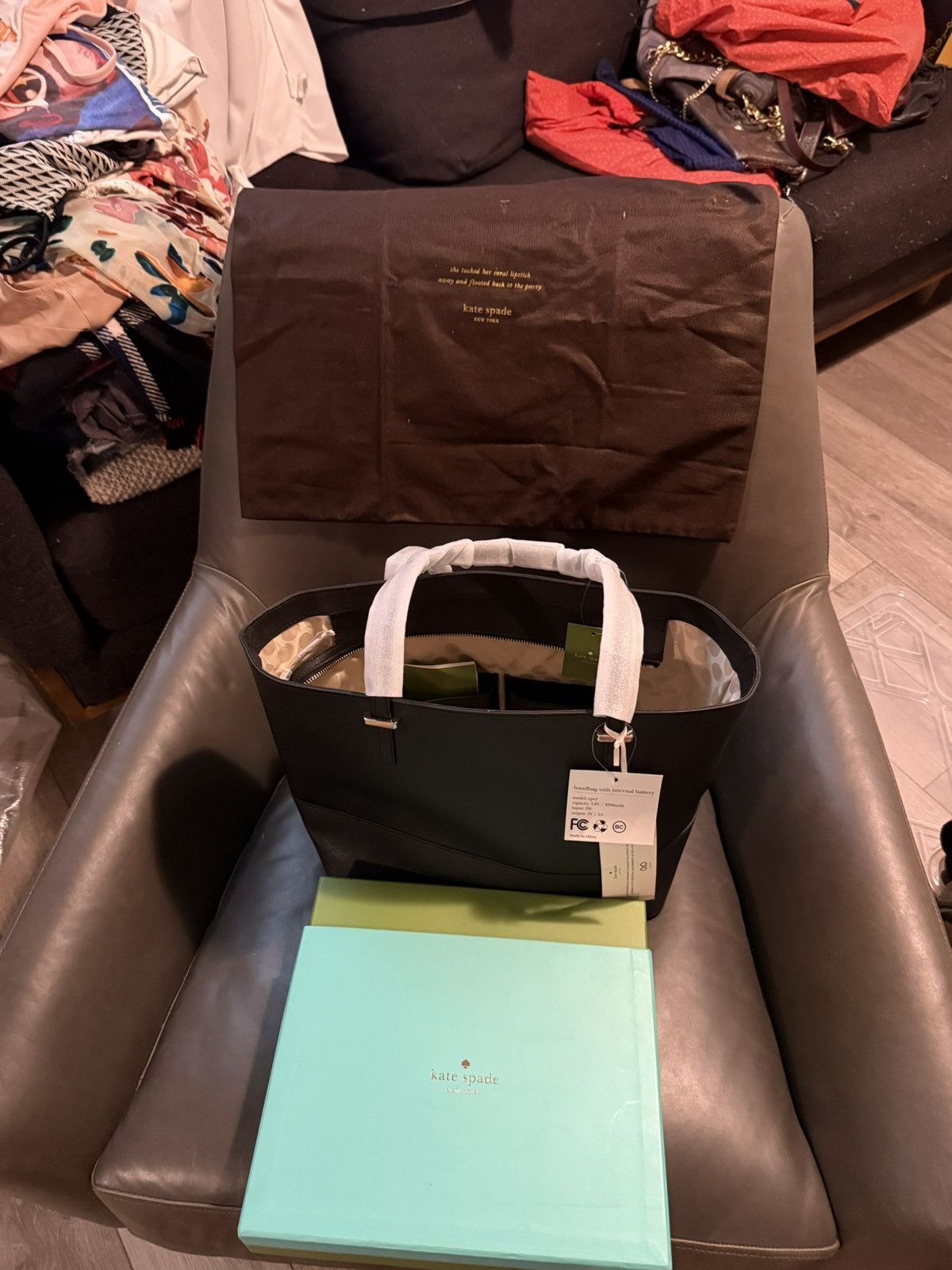 Kate Spade Kate Spade EVERPURSE Small Black Tote Bag Size ONE SIZE - 10 Thumbnail