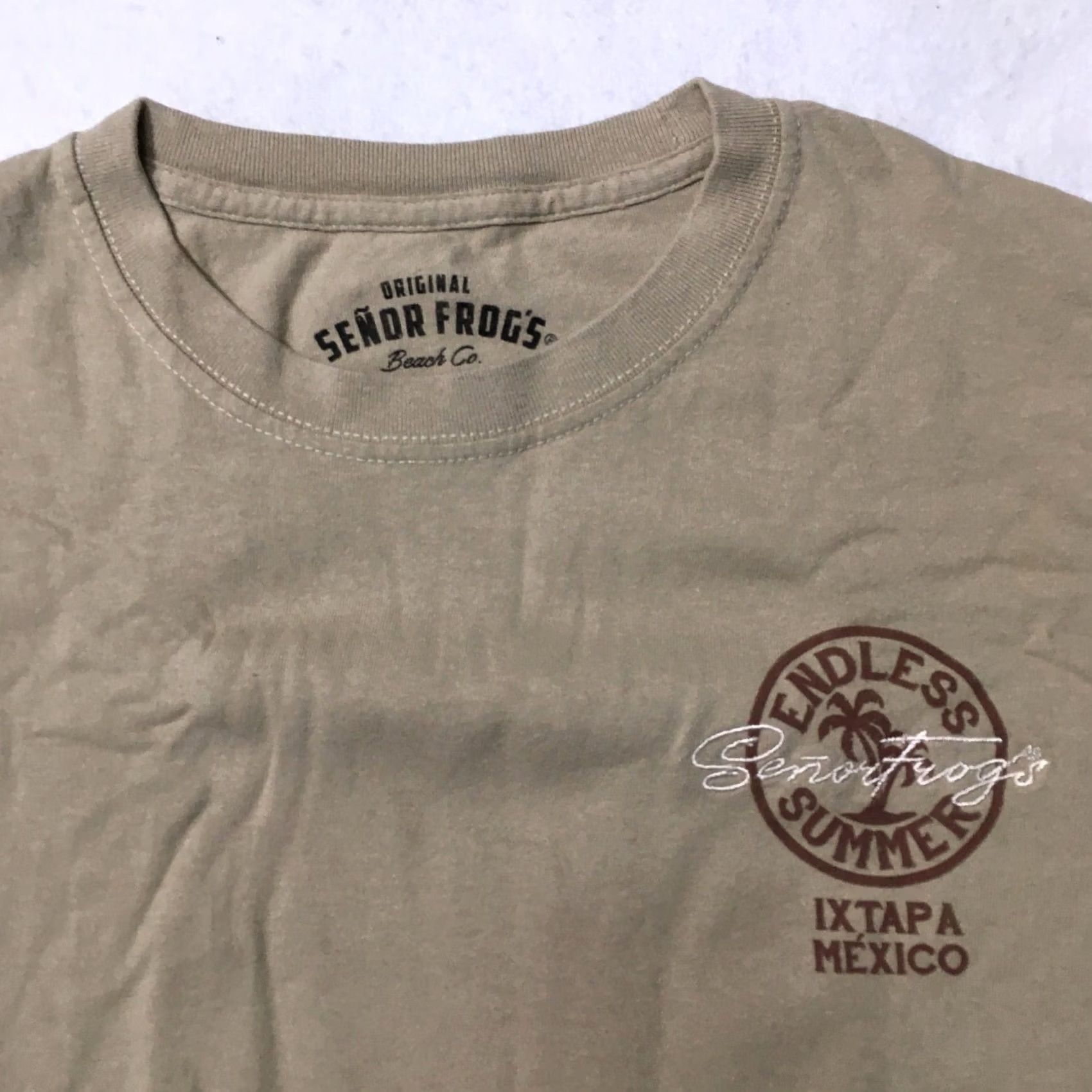 Vintage Senor Frog's T-Shirt Green Cotton Medium Adult Men Crew Neck Short Sleeve Mexico Vintage: No Frog Theme Shirt Size US M / EU 48-50 / 2 - 2 Thumbnail