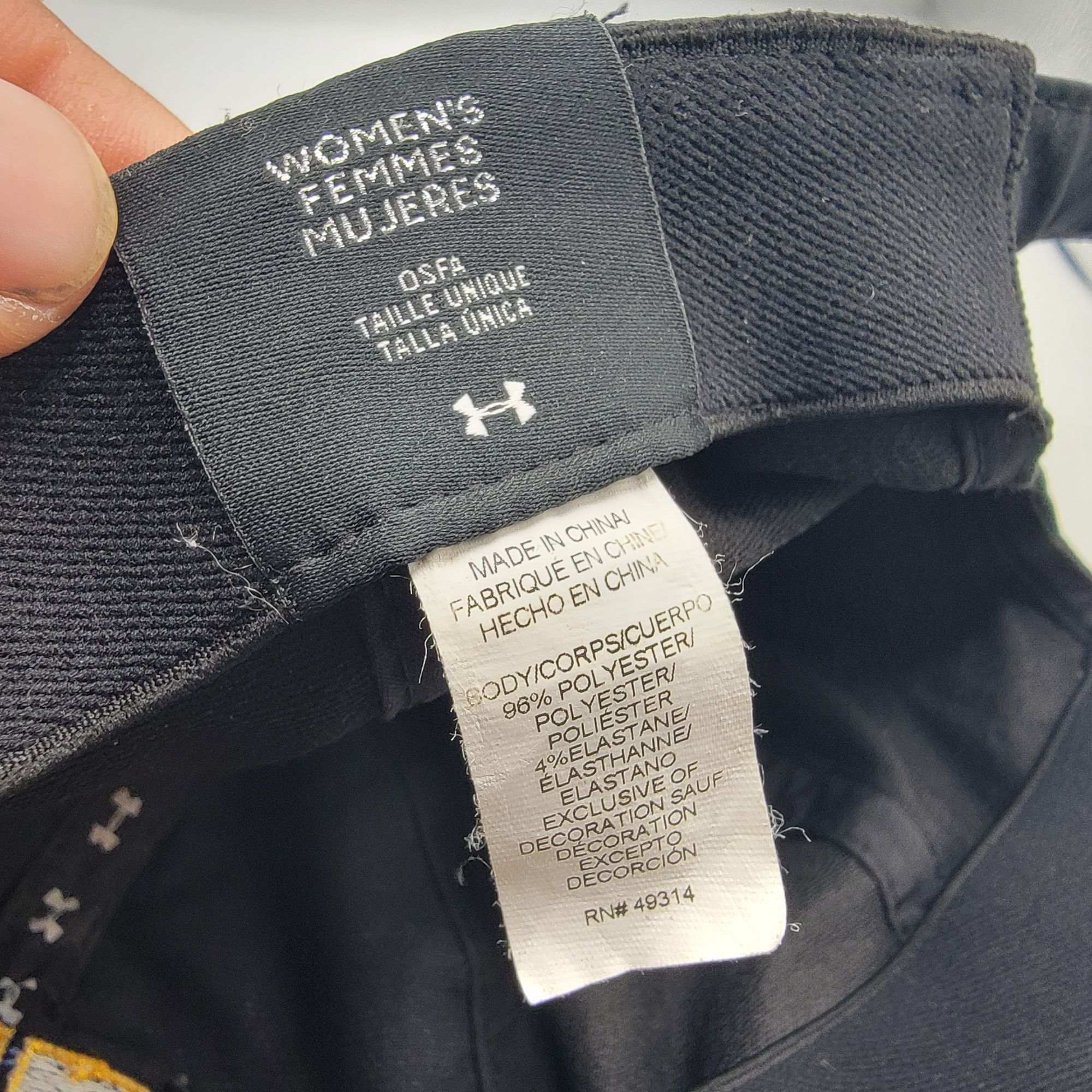 Under Armour Under Armour UCLA Womens Black Yellow Hat Cap Casual College Size ONE SIZE - 6 Thumbnail
