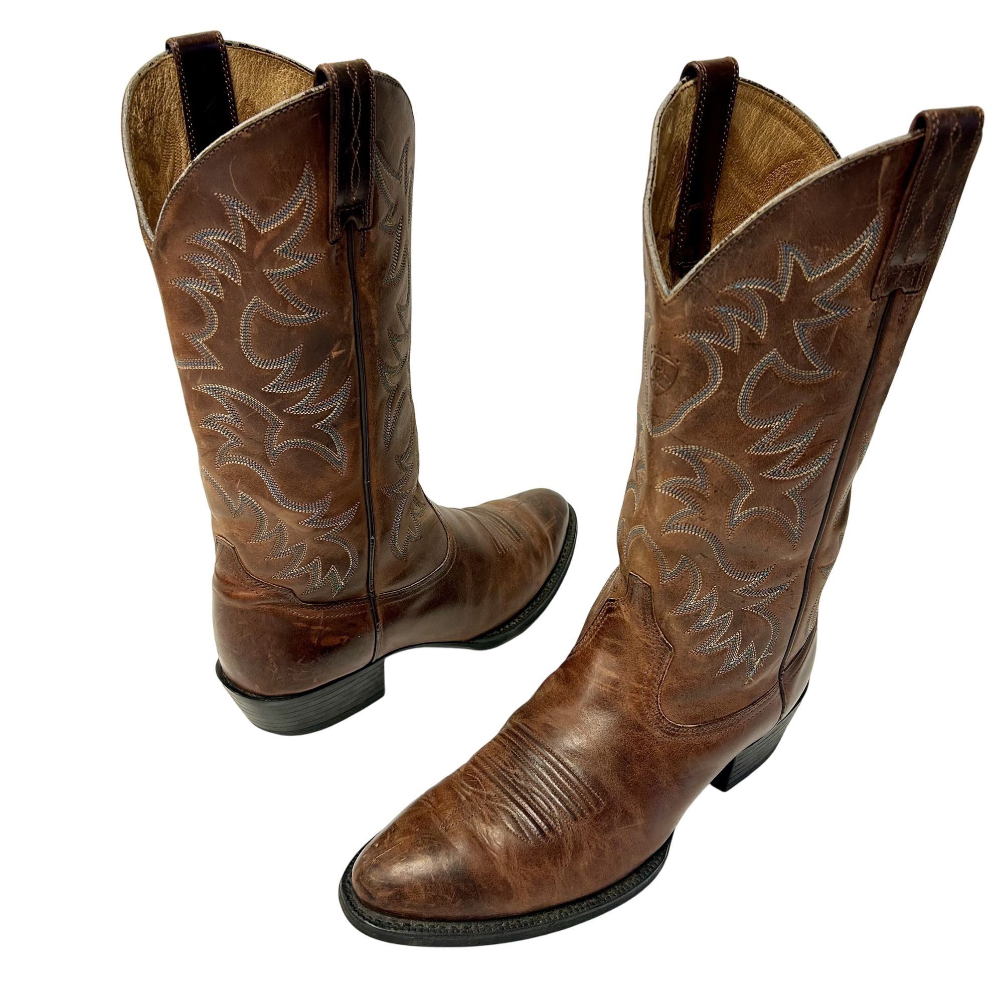 Ariat Ariat OILED Leather Cowboy Western RIDING WORK Boots Size US 10.5 / EU 43-44 - 1 Thumbnail