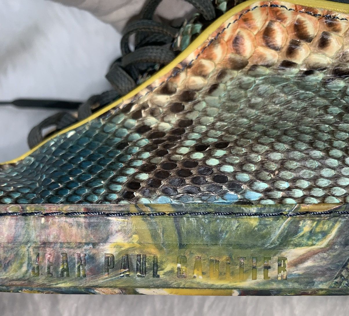 Jean Paul Gaultier Jean Paul Gaultier Phython Skin Sneakers Size US 6 / IT 36 - 6 Thumbnail