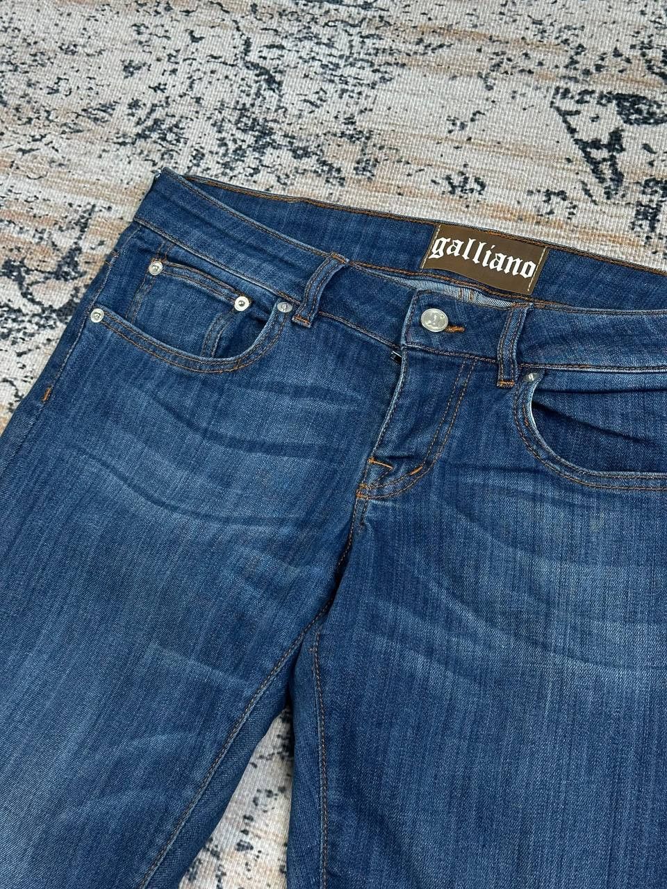 John Galliano John Galliano Newspaper Blue Slim Jeans Size US 29 - 5 Thumbnail