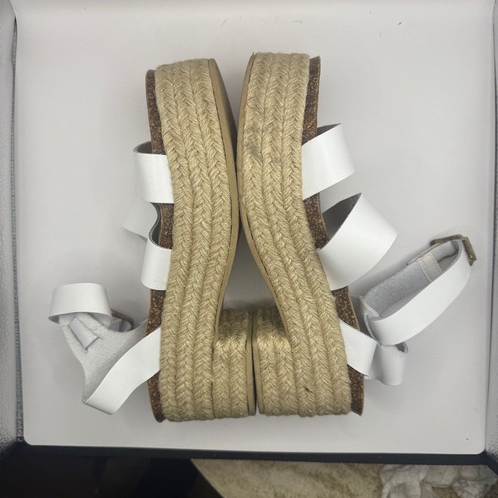 Steve Madden Steve Madden platform white leather sandals 10 Size US 10 / IT 40 - 4 Thumbnail
