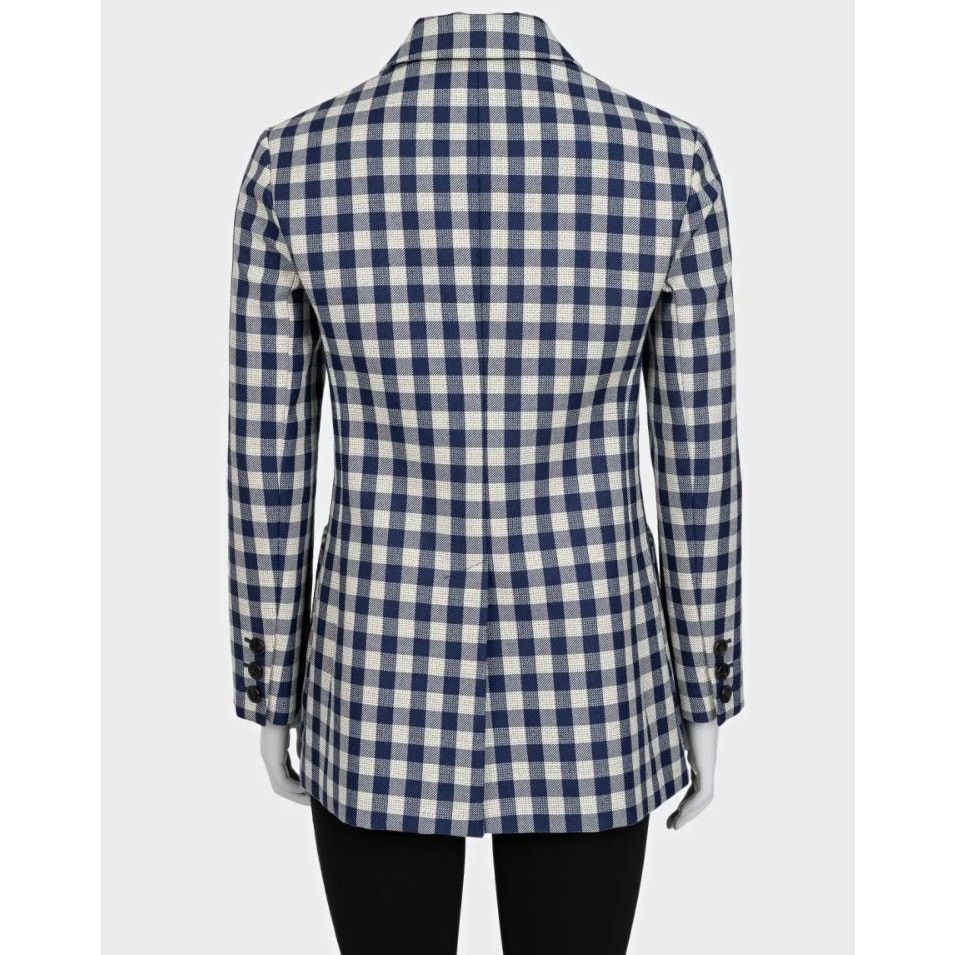 Dior NWOT Christian Dior Blue Wool Double-Breasted Jacket Sz. 42 Size M / US 6-8 / IT 42-44 - 3 Thumbnail