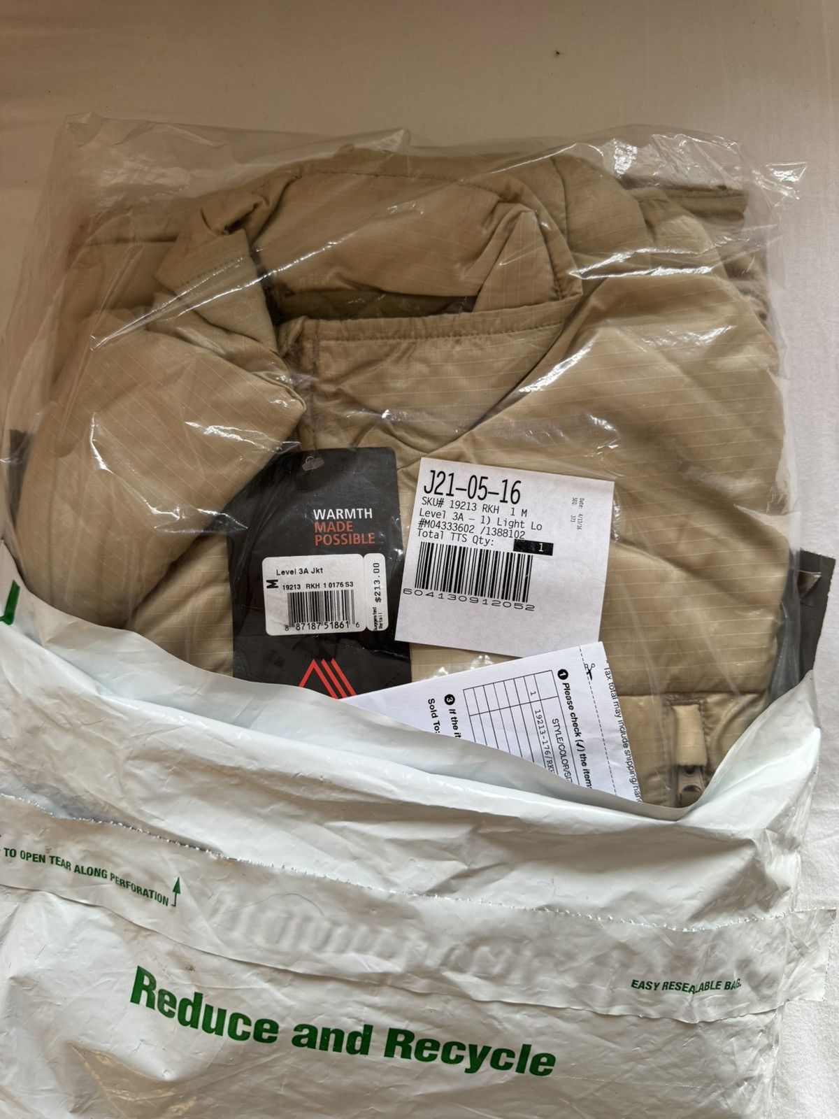 Patagonia PATAGONIA MARS Level 3A Alpha Polartec Jacket Tan Size M Size US M / EU 48-50 / 2 - 6 Thumbnail