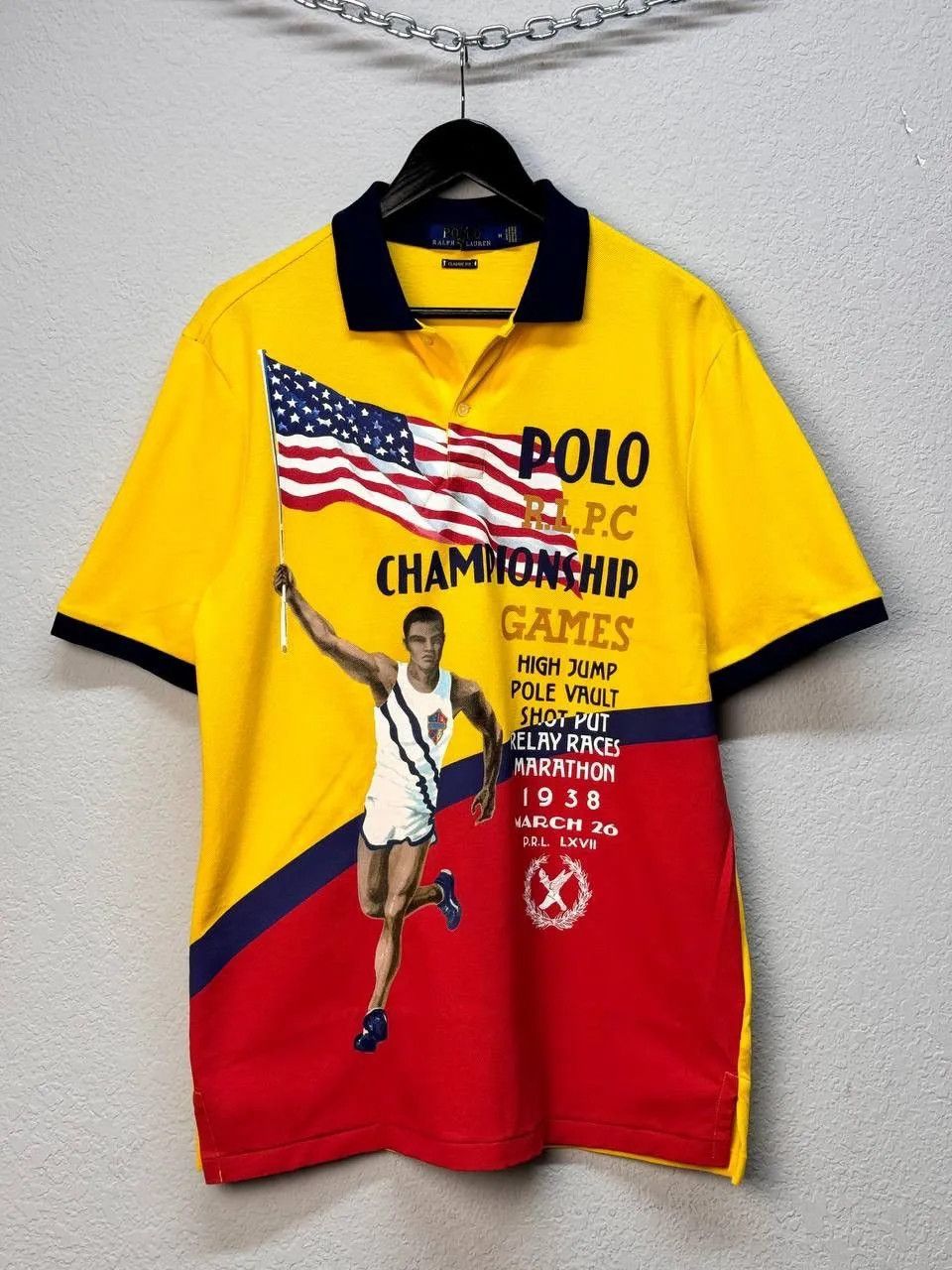 Polo Ralph Lauren × Vintage Polo Ralph Lauren Championship Big Logo Polo T-Shirt Size US M / EU 48-50 / 2 - 1 Thumbnail