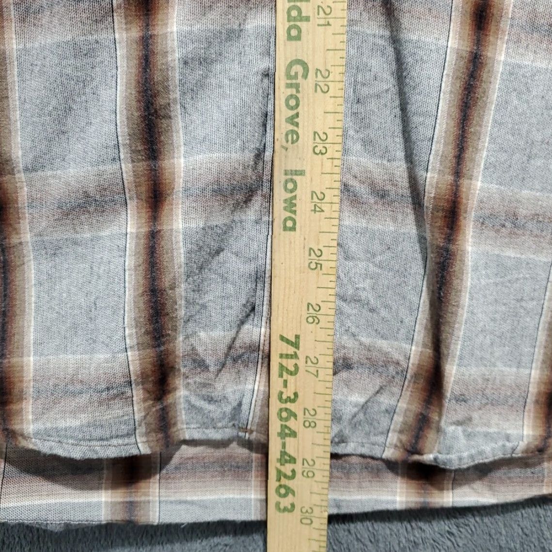 Vintage Panhandle Powder River Western Shirt Mens M Plaid Gray Brown Cotton Flannel Button-Up Pocketed Casual Workwear Size US M / EU 48-50 / 2 - 5 Thumbnail