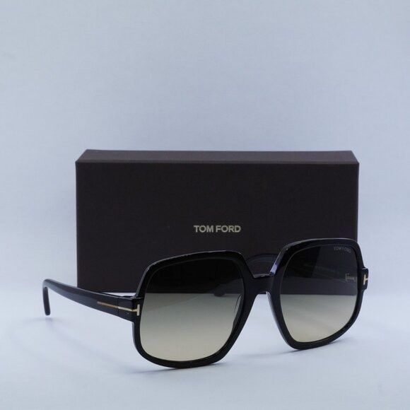 Tom Ford Tom Ford Delphine-02 FT0992 01B Sunglasses Black Square Size ONE SIZE - 9 Thumbnail