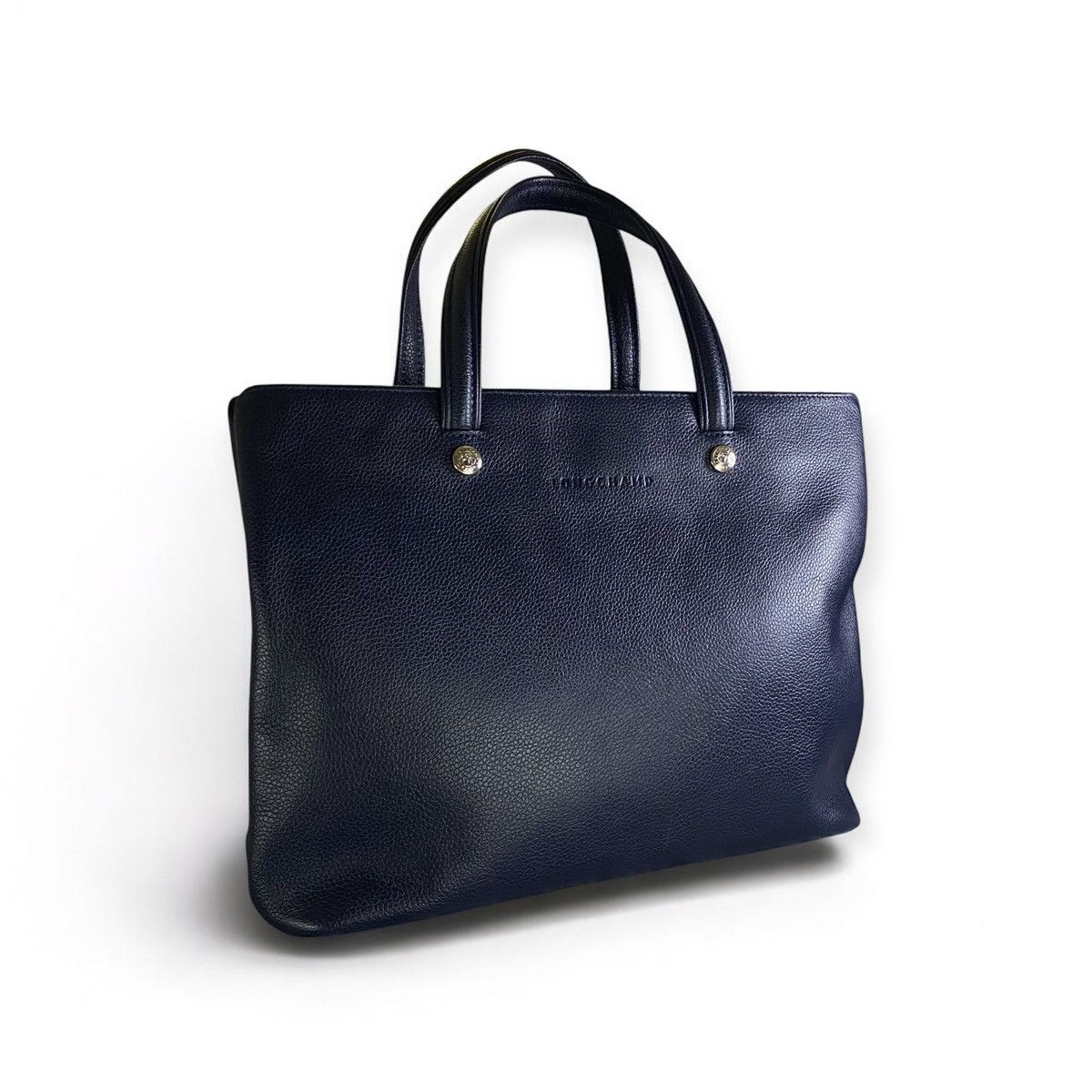 NWT Longchamp Paris Leather Tote Handle Bag in Blue, Women's