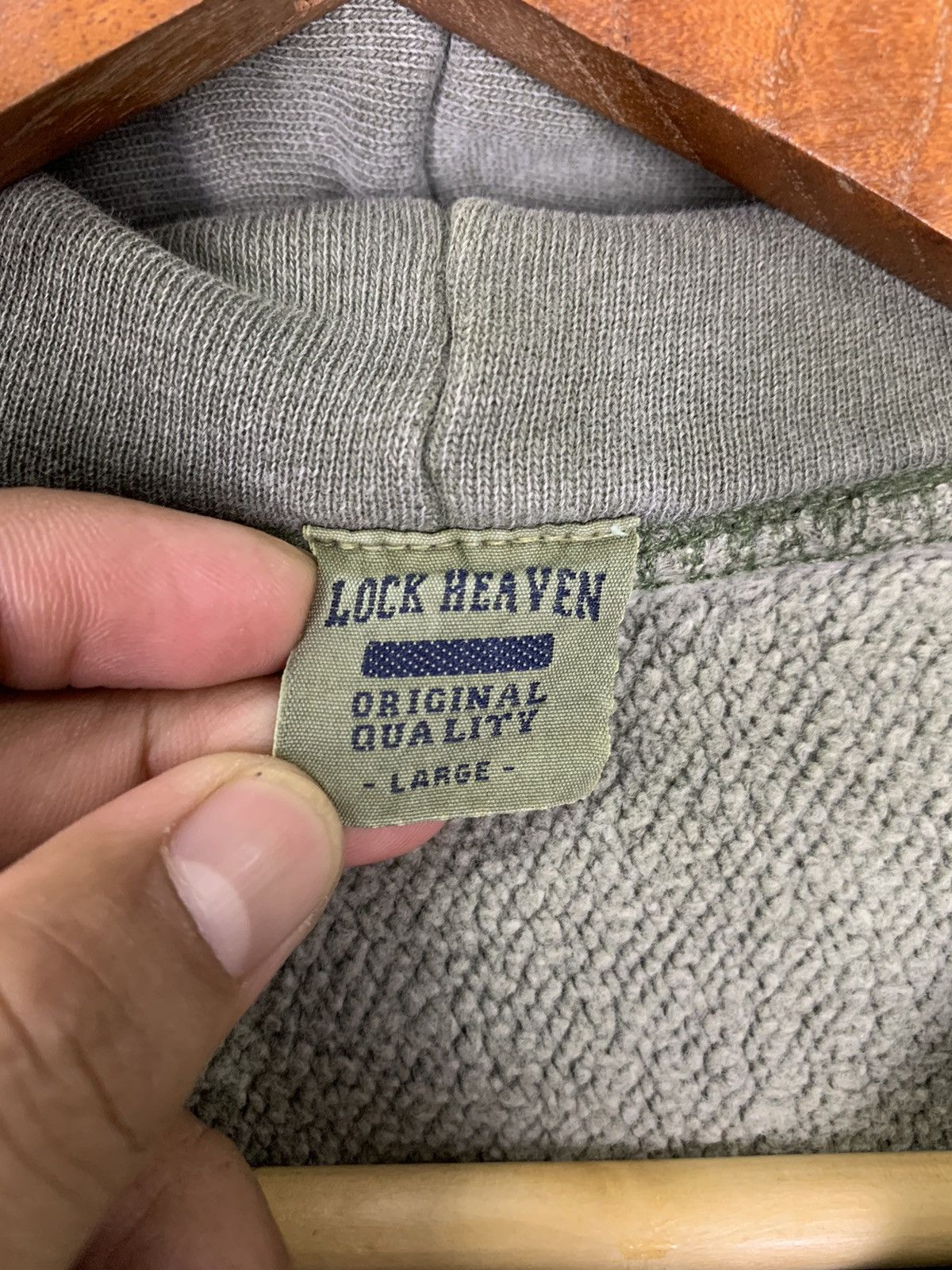 Japanese Brand × Vintage Vintage Lock Heaven zipper hoodie Size US L / EU 52-54 / 3 - 9 Thumbnail