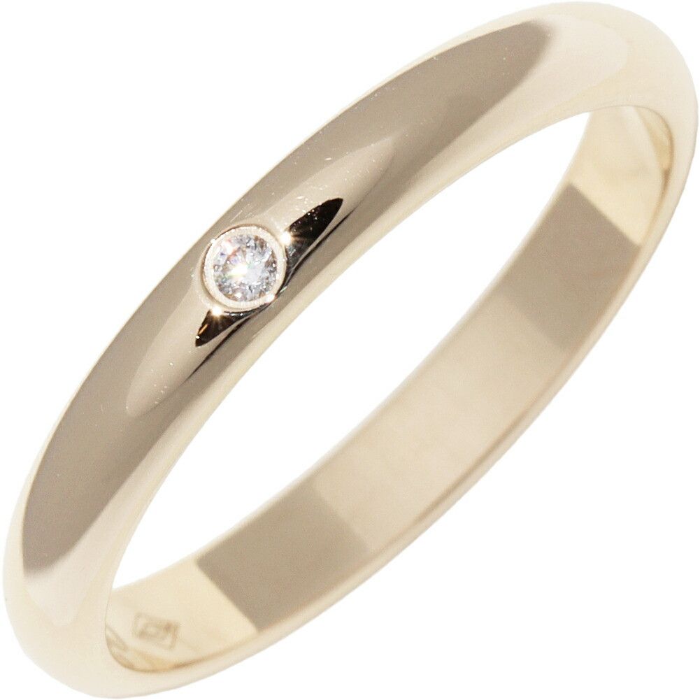 Cartier Cartier Cartier 1895 Wedding Ring Au750 Diamond Ring Size 49 Precious Metal Ring B40576 DUTY FREE for USA Size ONE SIZE - 1 Thumbnail