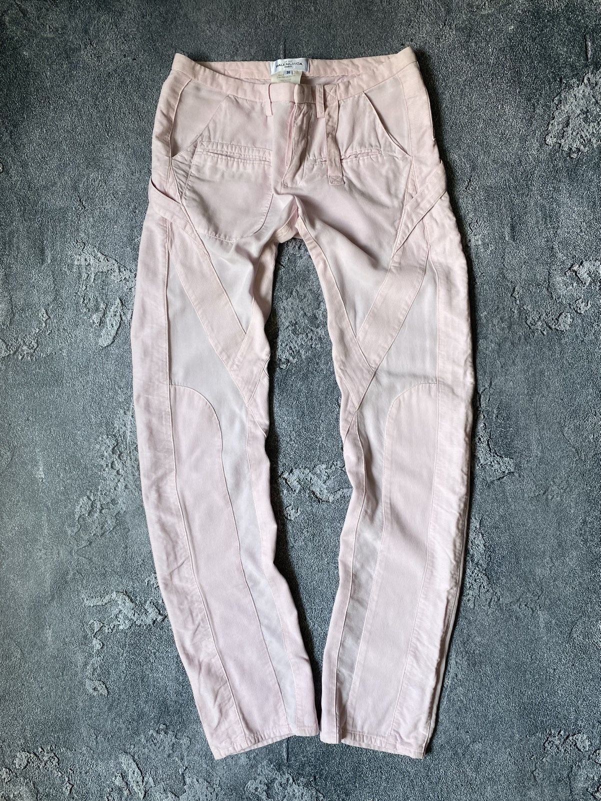 Balenciaga × Designer Balenciaga Le Dix Spring 2002 Tan Slim Cargo Pants Size 26" / US 2 / IT 38 - 13 Thumbnail