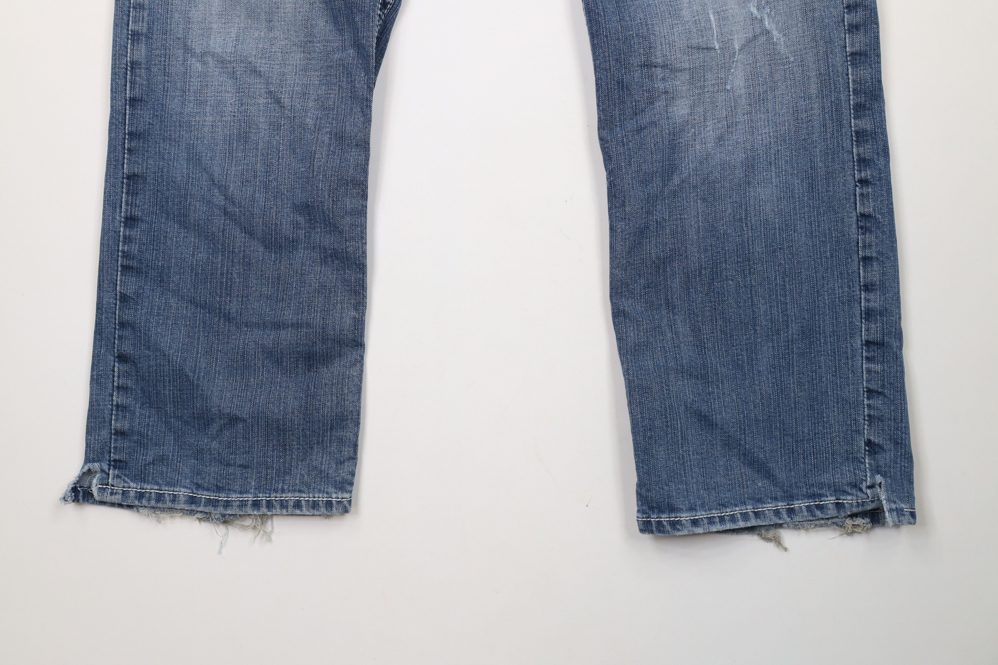 Vintage Buckle BKE Thick Stitch Jake Straight Leg Denim Jeans Blue Size US 36 / EU 52 - 4 Thumbnail