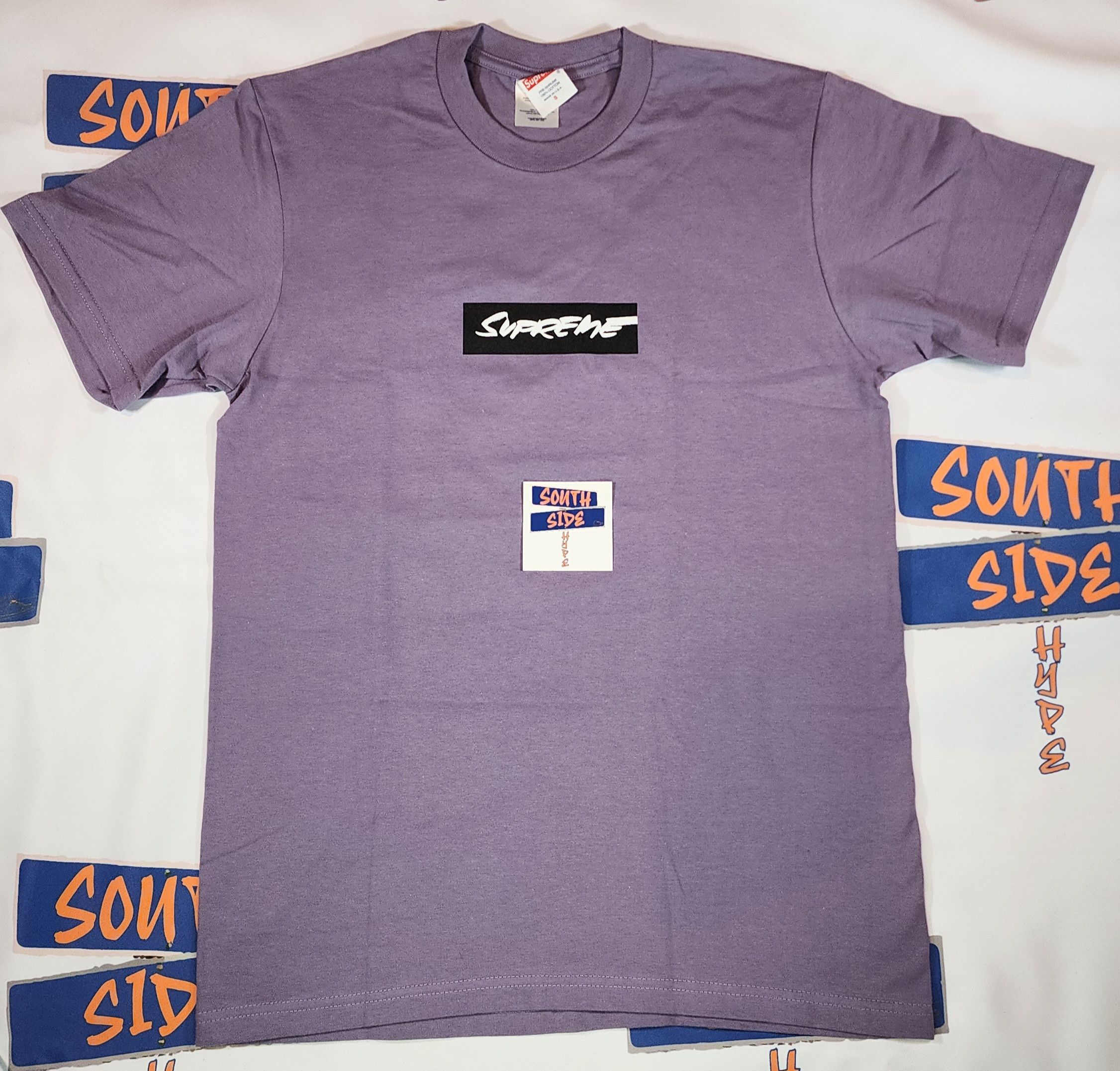 Supreme Futura Box Logo Tee Dusty Purple Men's - SS24 - US