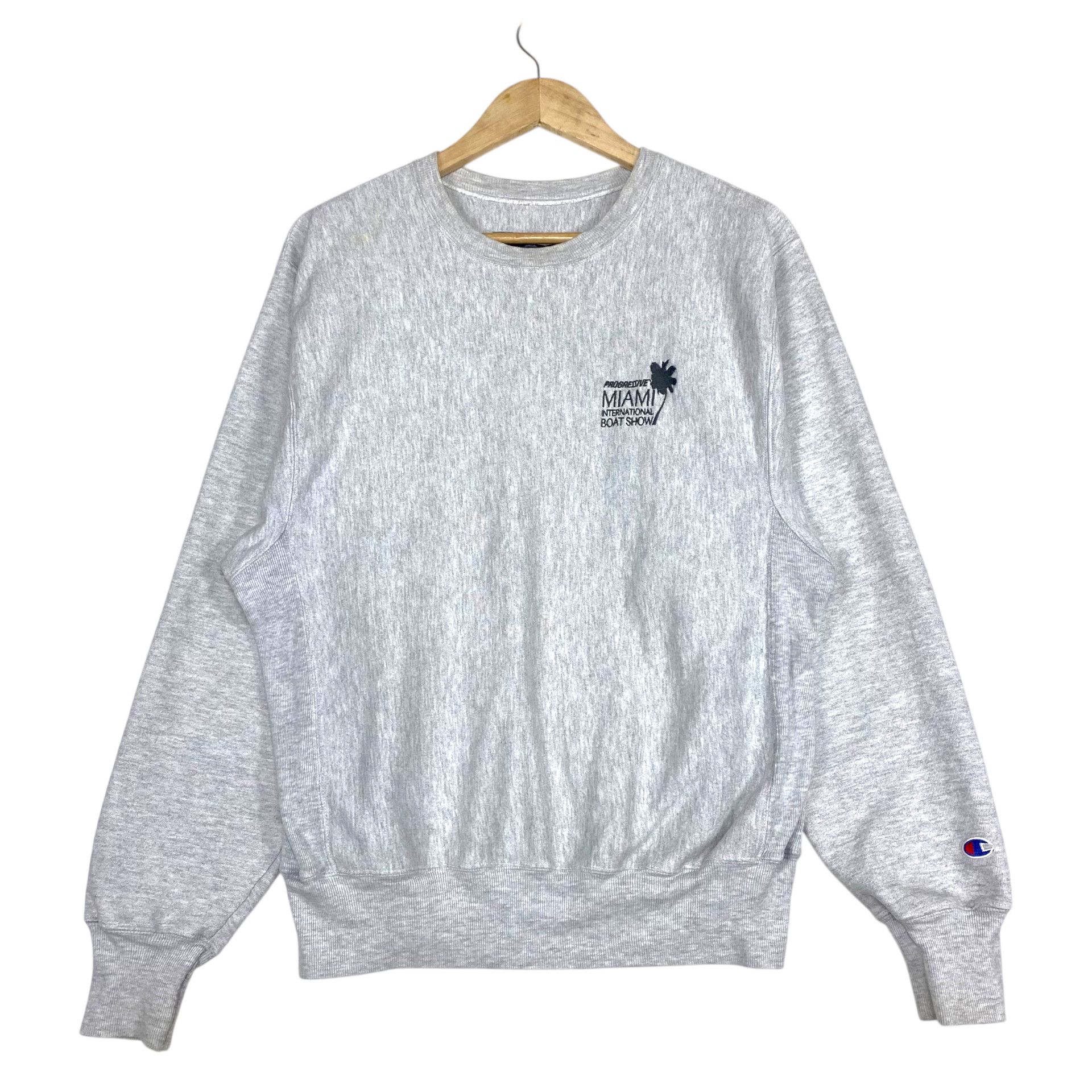 Champion 💥90s REVERSE WAEVE LIGHT GREY PULLOVER SWEATSHIRT Size US M / EU 48-50 / 2 - 1 Thumbnail