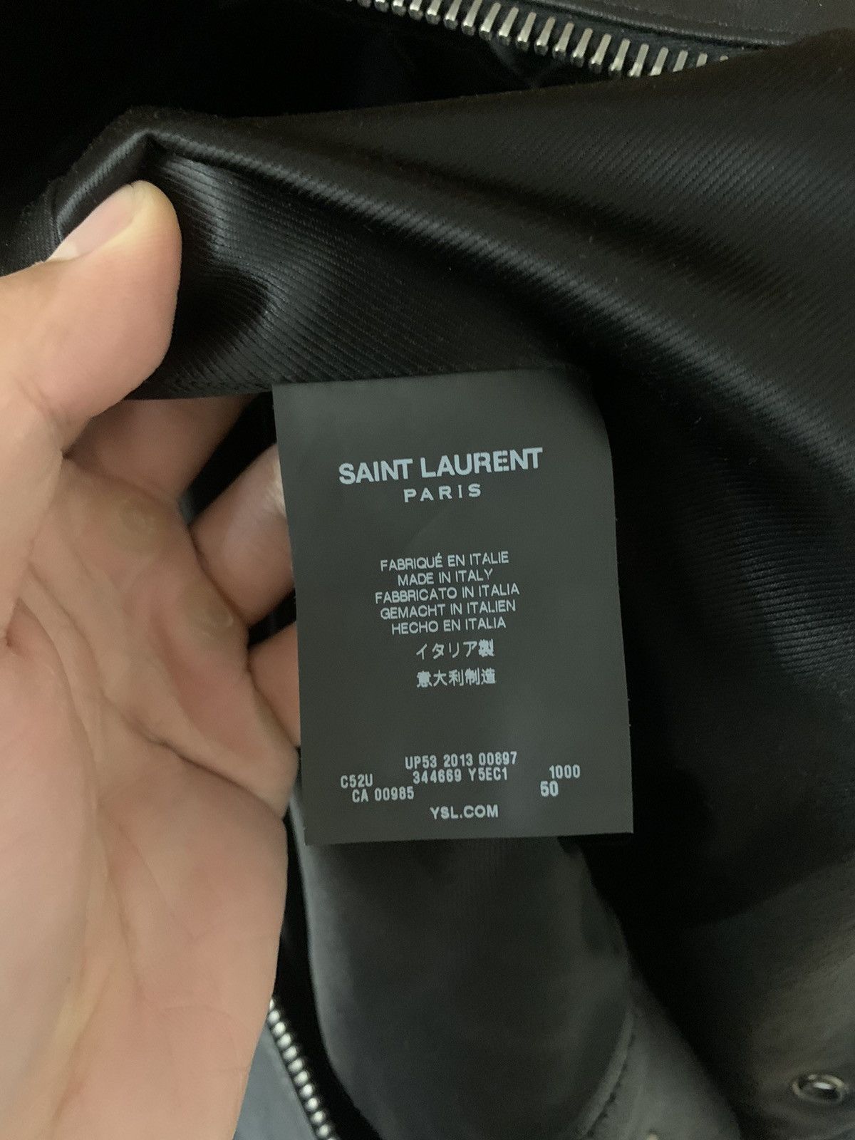 Saint Laurent Paris Saint Laurent 2014SS Studded Cafe racer jacket Size US M / EU 48-50 / 2 - 6 Thumbnail