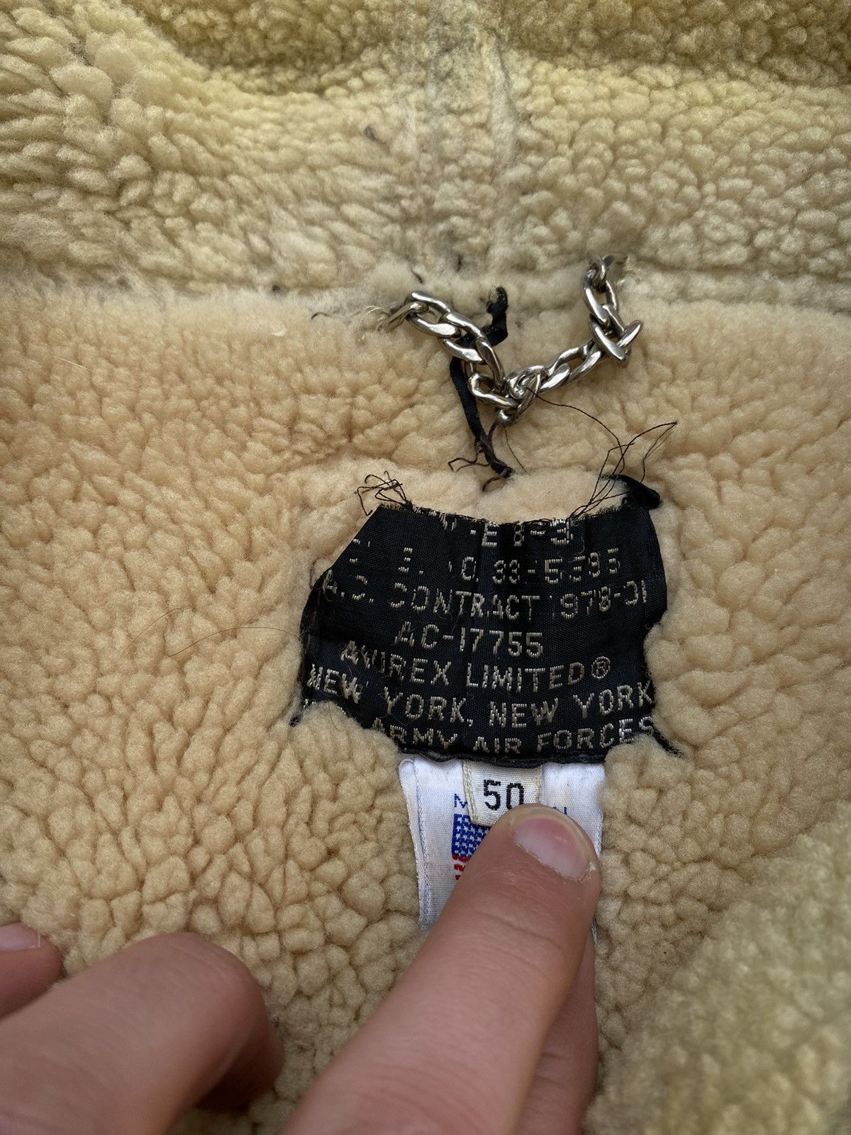 Avirex × Vintage Vintage 80s Avirex Lambskin Leather Sherpa Jacket Size US M / EU 48-50 / 2 - 3 Thumbnail