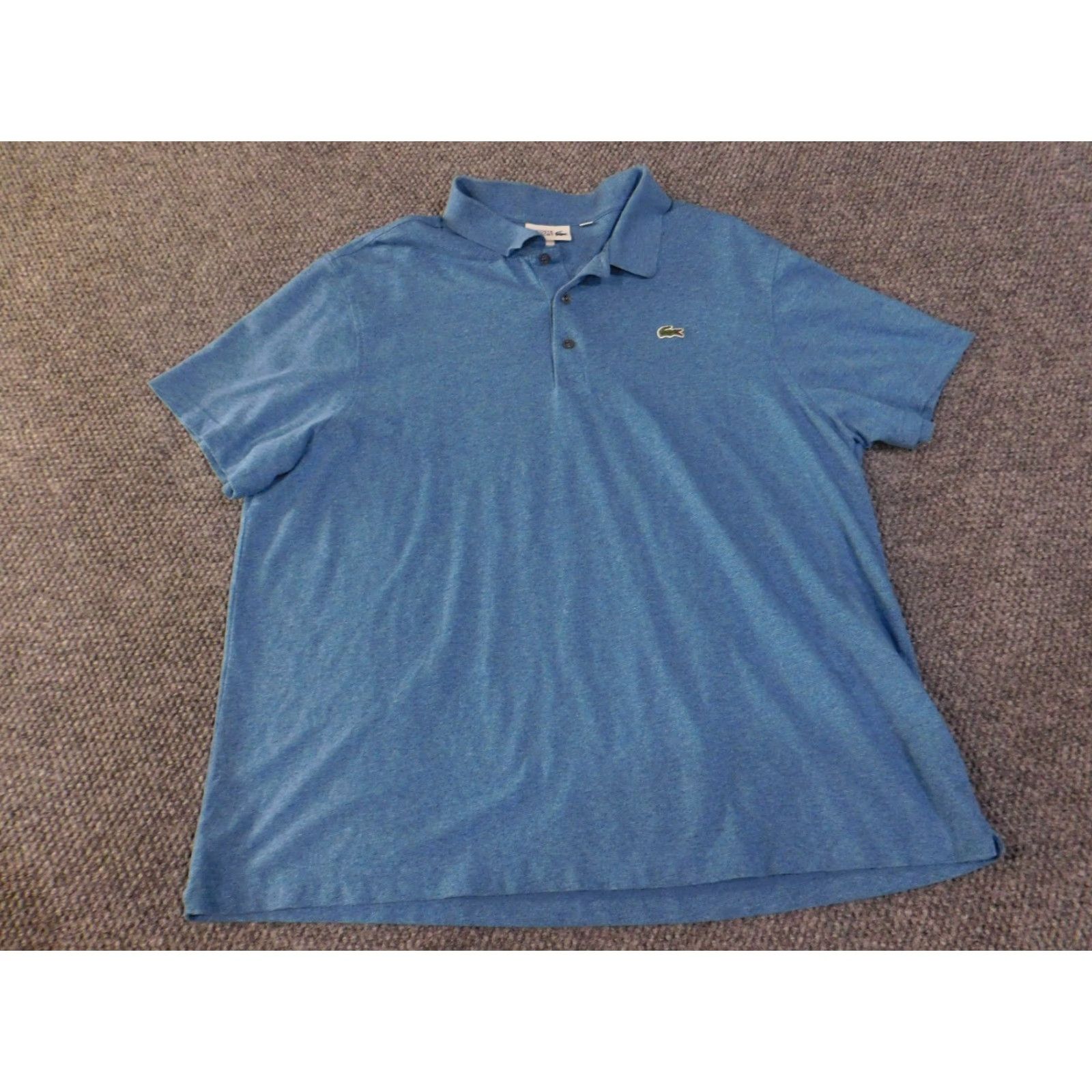 Lacoste Lacoste Polo Shirt Mens 4XL Blue Cotton Logo Knit Short Sleeve Collared Button Casual Vintage: No Size US XXL / EU 58 / 5 - 2 Thumbnail