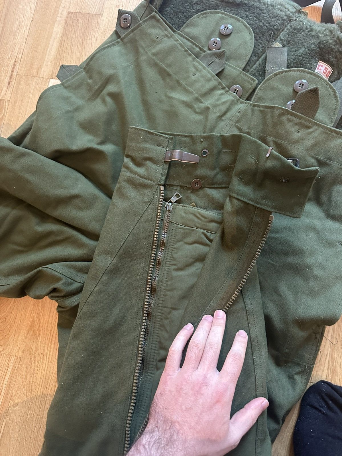 Vintage Swedish Army Motorcycle Pants 1974 Size US 34 / EU 50 - 14 Thumbnail