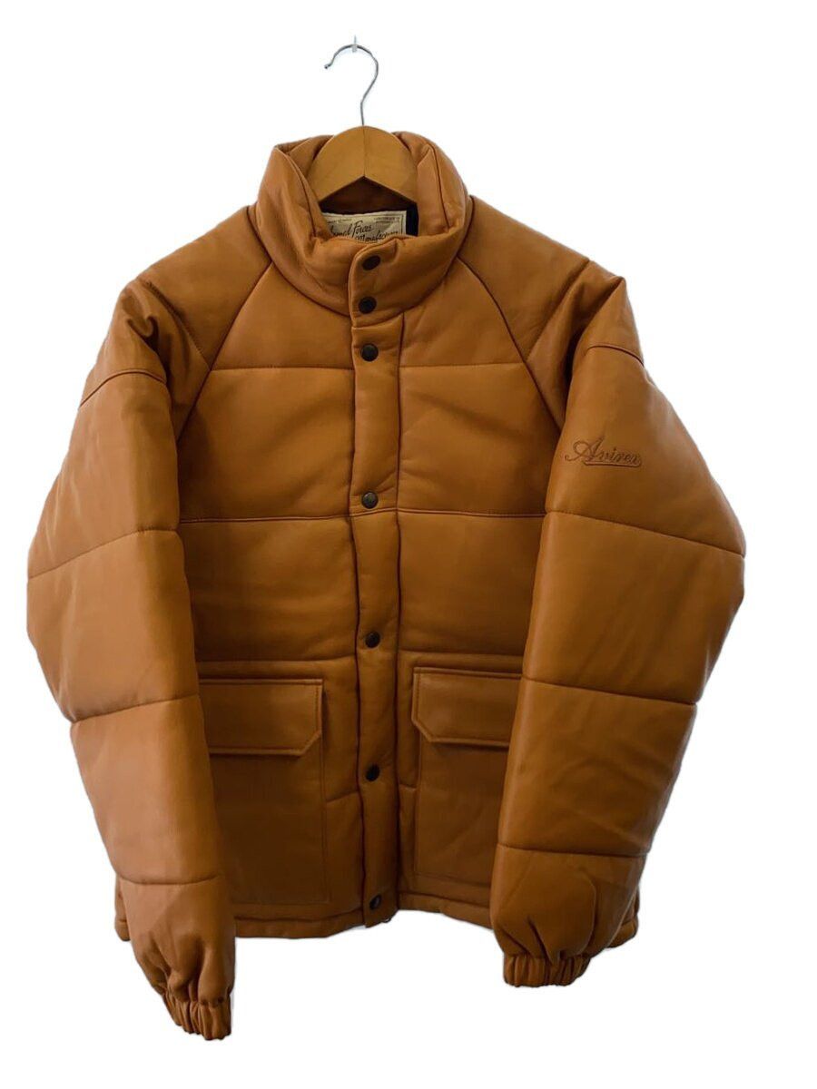 Avirex Plain Sheep Leather Jacket Blouson Camel