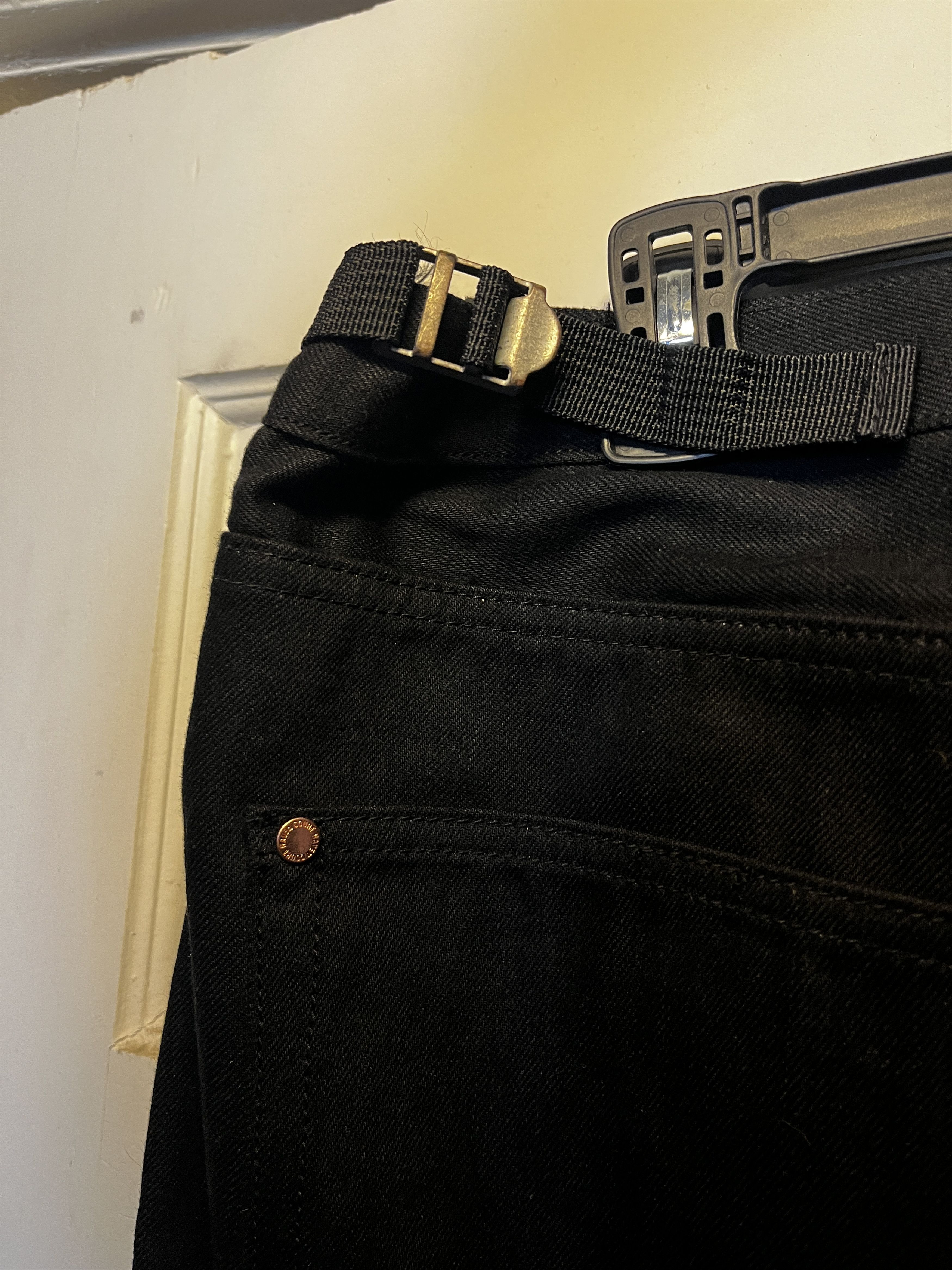 Haven Court Quad Cargo Denim V2 (caliber) (Black raw selvedge denim) Size US 35 - 3 Thumbnail