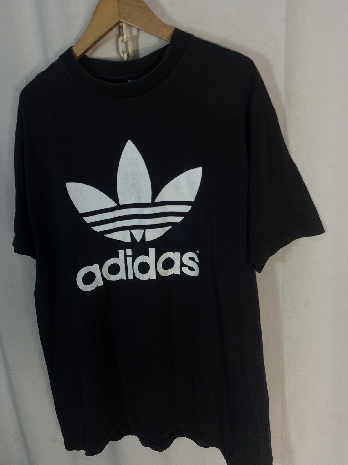 Adidas × Vintage Vintage adidas mirror print T-shirt made in USA Size US L / EU 52-54 / 3 - 7 Thumbnail