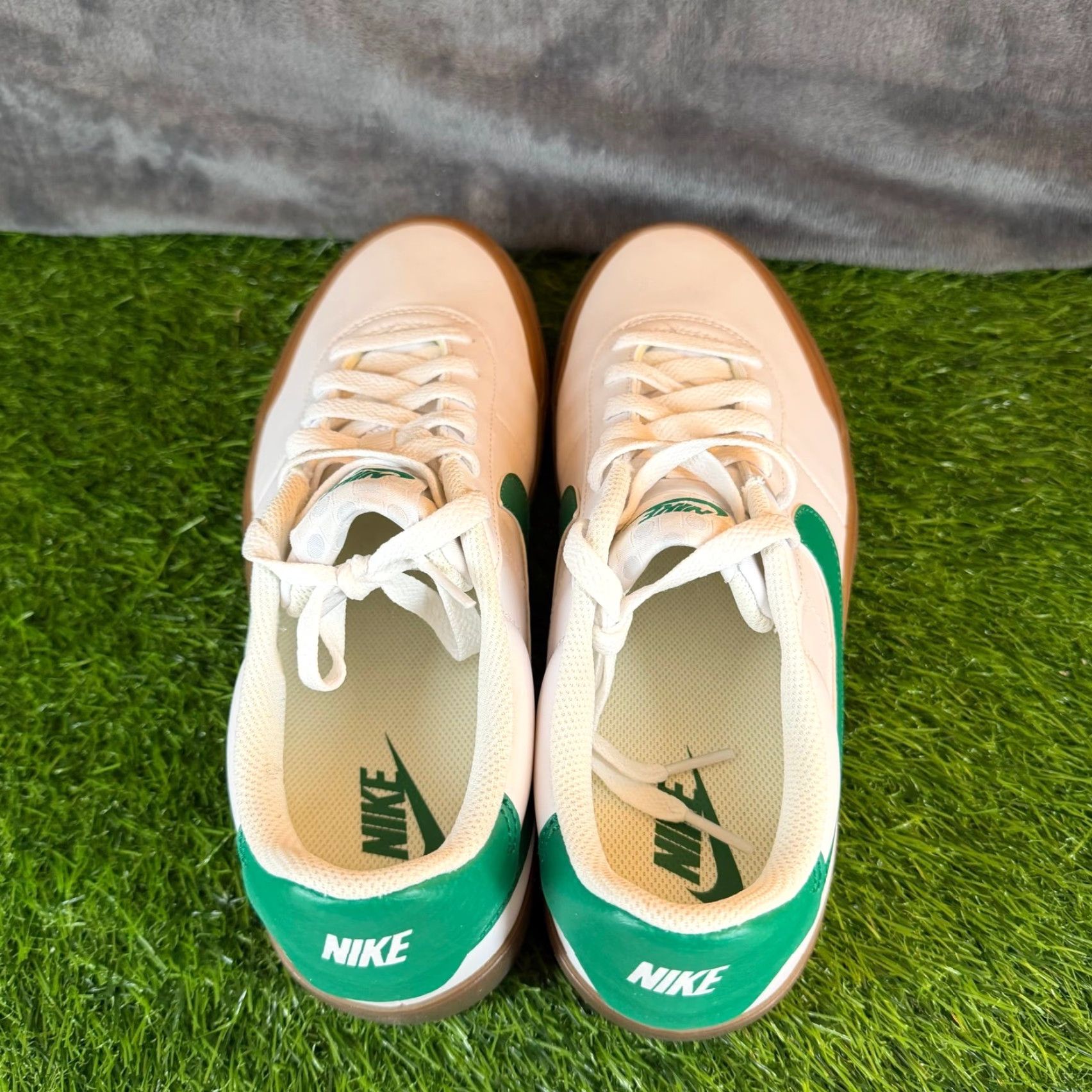 Nike Nike Court Shot Low Top Sneakers Mens 8.5 White Green Gum Sole Casual Shoes Leather Canvas Comfort Cushioned Lace Up Size US M / EU 48-50 / 2 - 7 Thumbnail