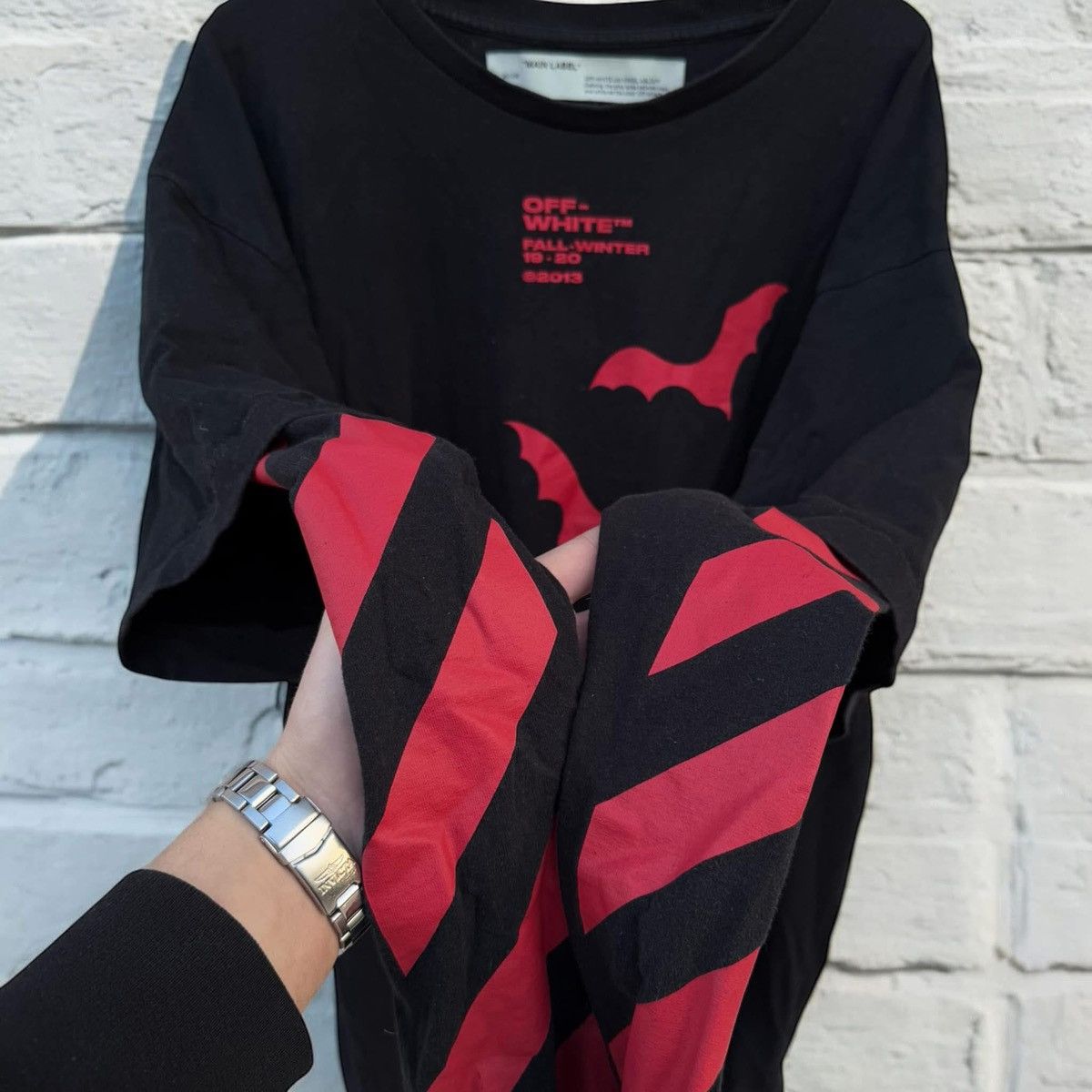 Off-White Off-White Diagonal Bats Layered Longslevve Size US M / EU 48-50 / 2 - 3 Thumbnail