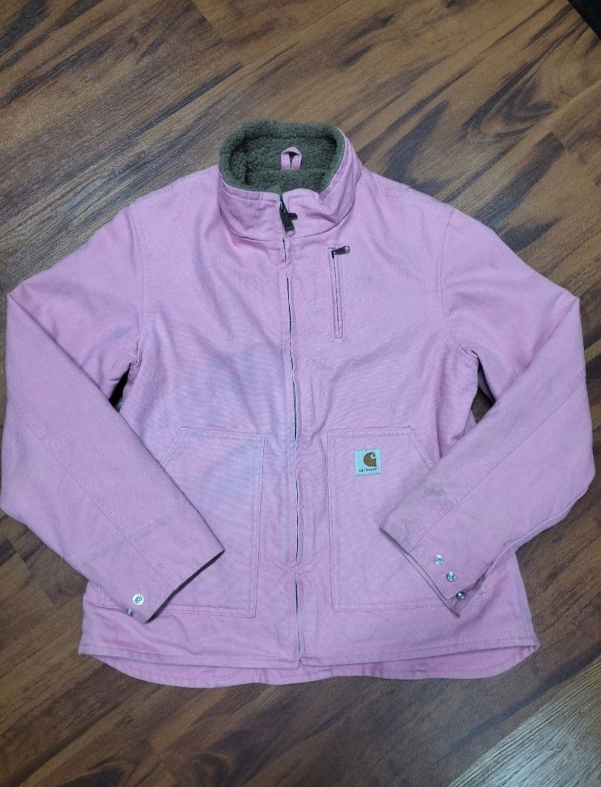 Carhartt Vintage Pink Carhartt Detroit jacket faded active hooded Size US M / EU 48-50 / 2 - 1 Thumbnail