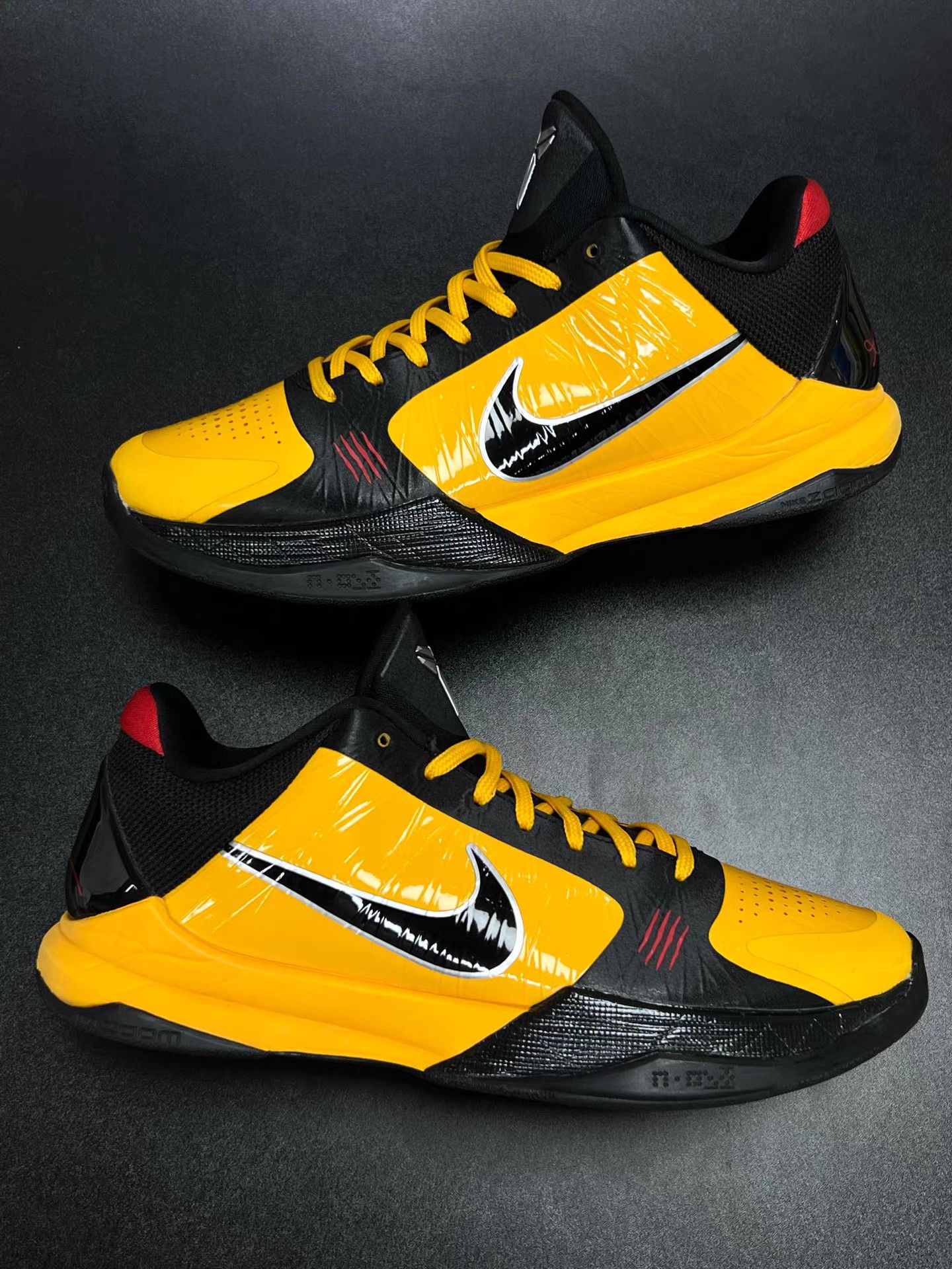 Nike NIKE Kobe 5 Protro Black Yellow K15 Size US 8 / EU 41 - 5 Thumbnail