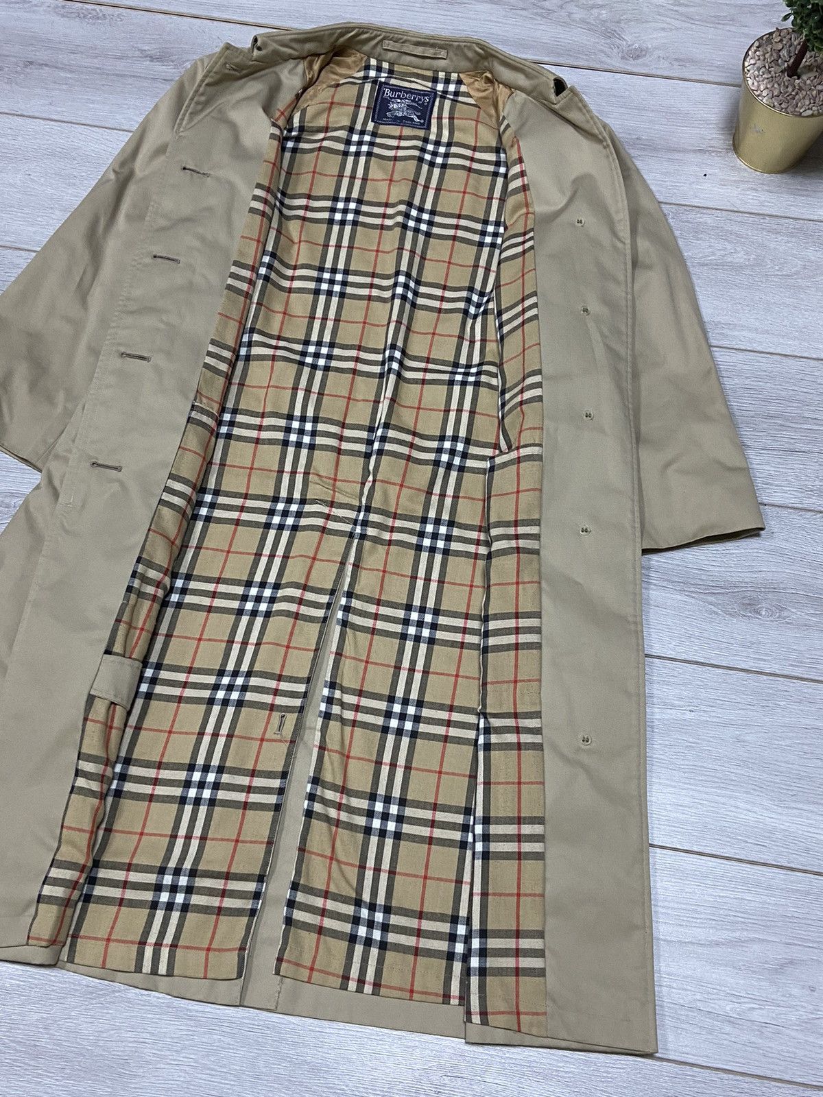 Burberry Burberry vintage trench jacket beige nova check sand Size US L / EU 52-54 / 3 - 4 Thumbnail