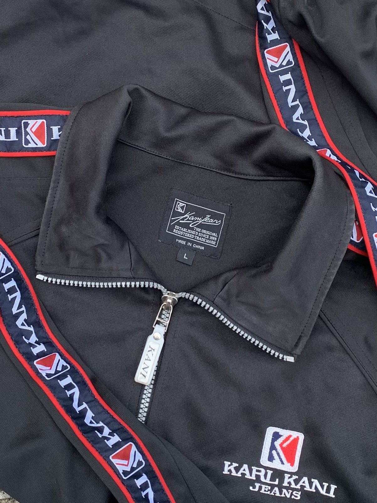 Karl Kani Vintage karl kani jeans trak big logo jacket Size US L / EU 52-54 / 3 - 3 Thumbnail