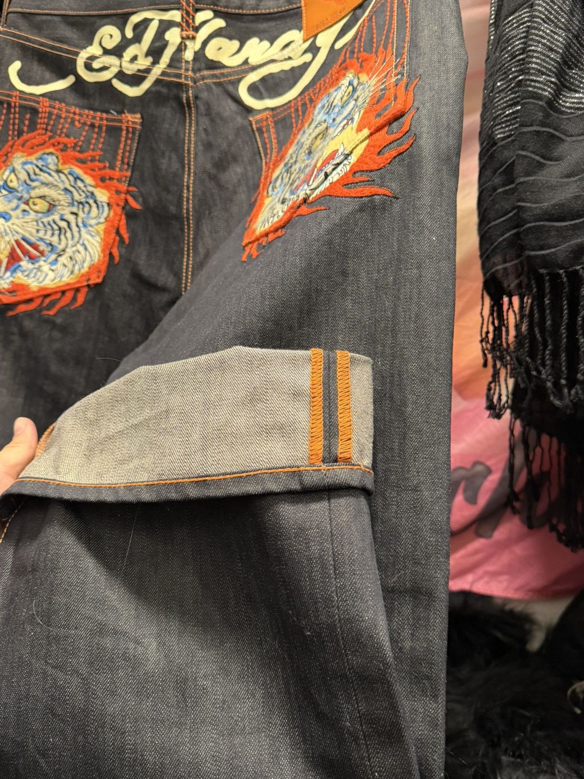 Ed Hardy Ed Hardy “Double Tiger” Denim Size US 40 / EU 56 - 6 Thumbnail