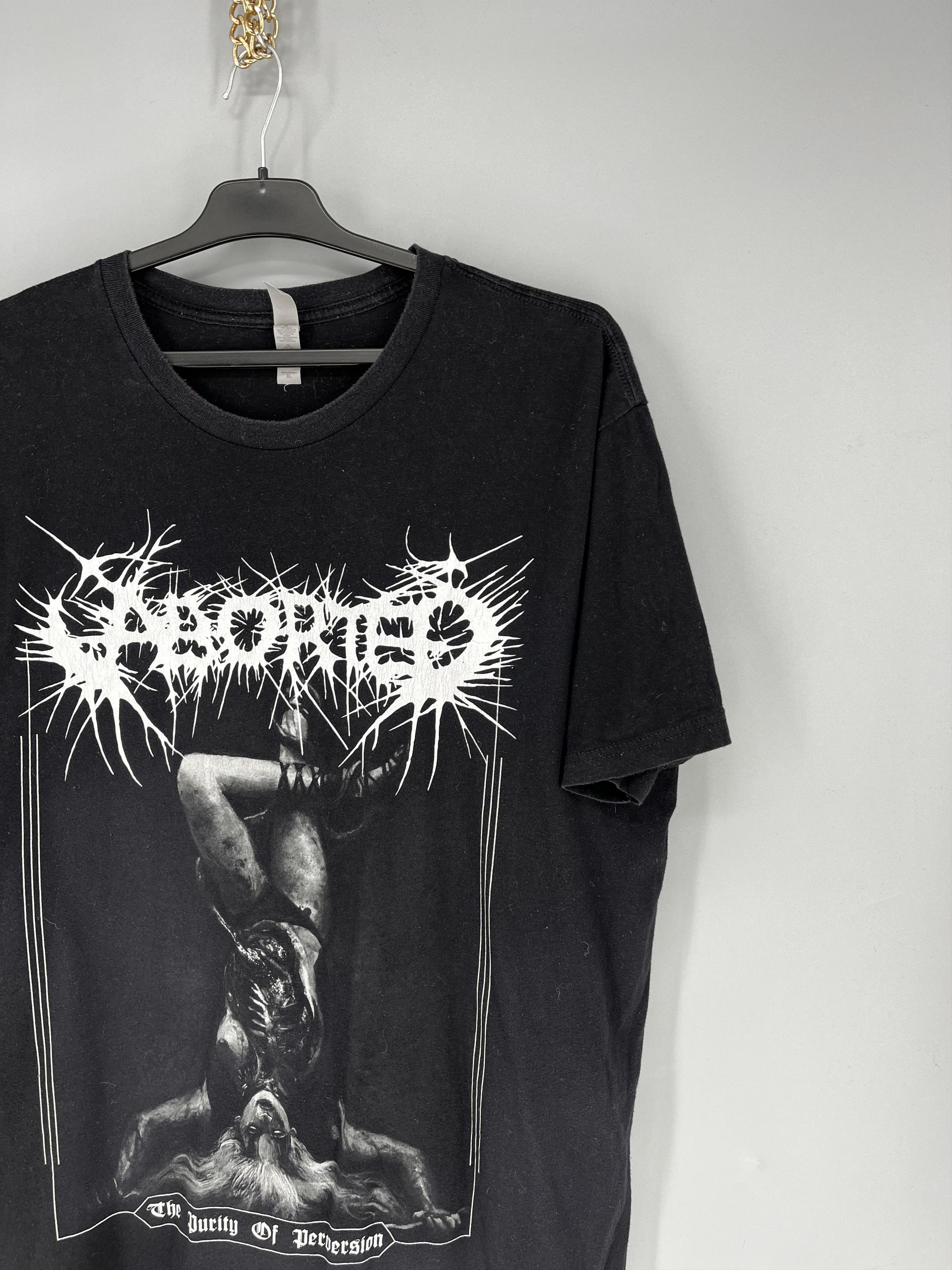 Band Tees The Purity Of Perversion Aborted Band Black T-Shirt Cotton Size US XL / EU 56 / 4 - 5 Thumbnail